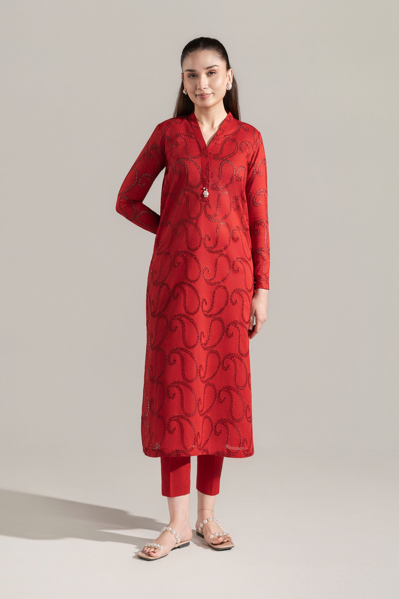 2 Pc Embroidered Lawn Suit