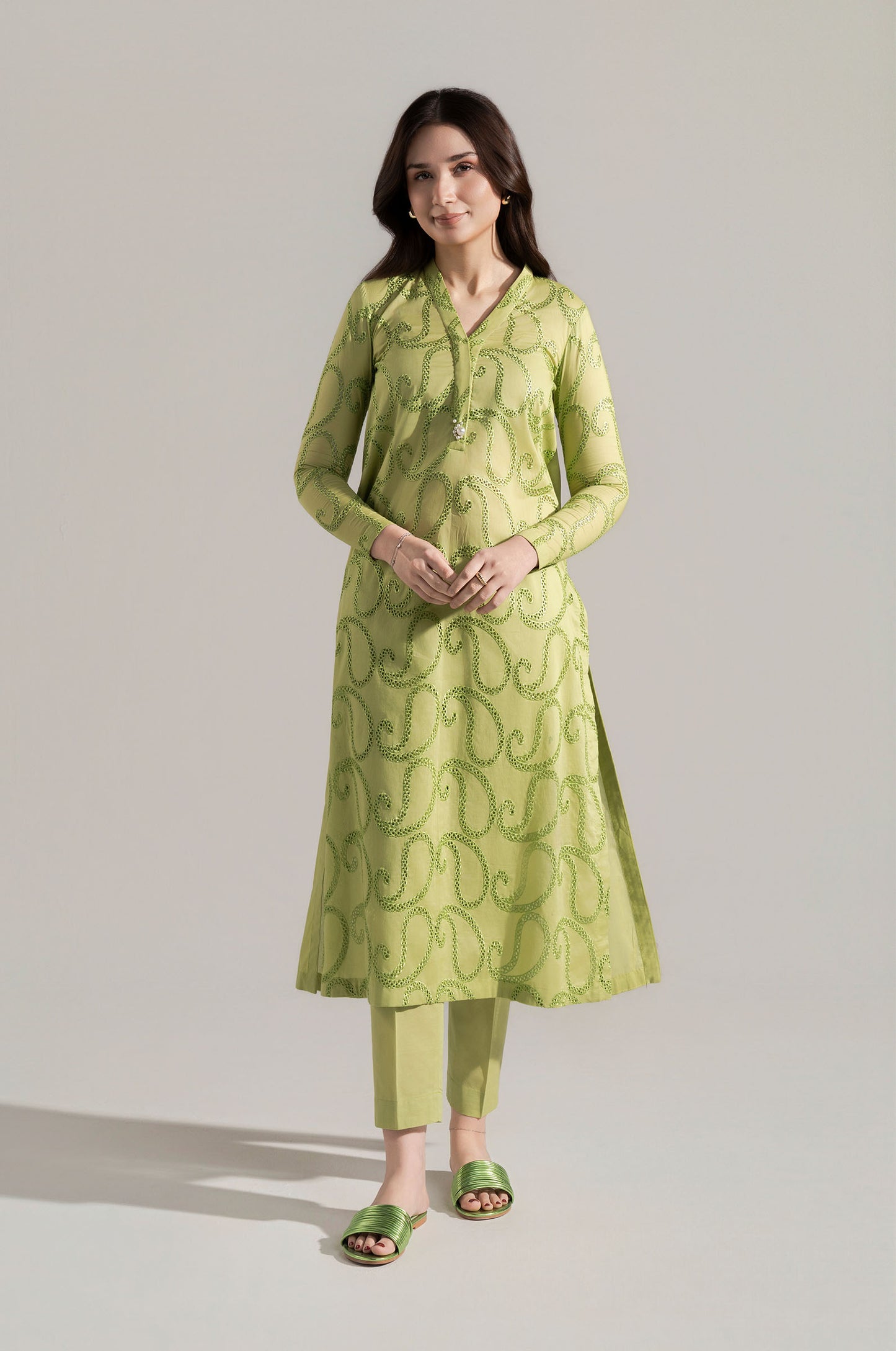 2 Pc Embroidered Lawn Suit