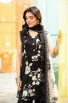 3 Pc Unstitched Embroidered Lawn Suit | MB-CUS25-706B