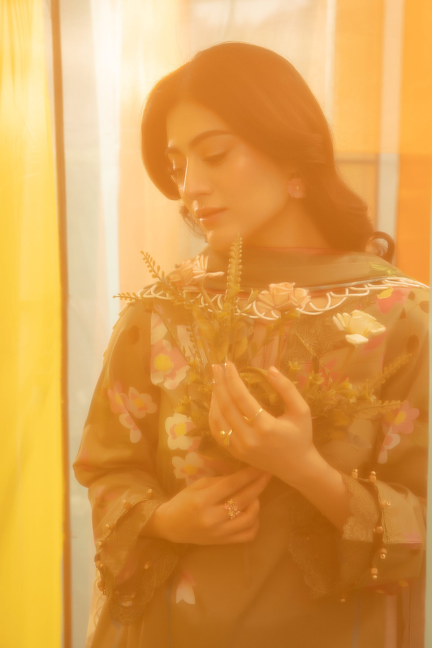 3 Pc Unstitched Embroidered Lawn Suit | MB-CUS25-707A