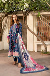 3 Pc Unstitched Embroidered Lawn Suit | MB-CUS25-901B