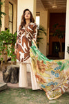 3 Pc Unstitched Embroidered Lawn Suit | MB-CUS25-905A