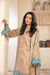 3 Pc Unstitched Embroidered Slub Lawn Suit | MB-CUS25-909B