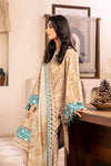 3 Pc Unstitched Embroidered Slub Lawn Suit | MB-CUS25-909B