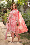 3 Pc Unstitched Embroidered Slub Lawn Suit | MB-CUS25-910B