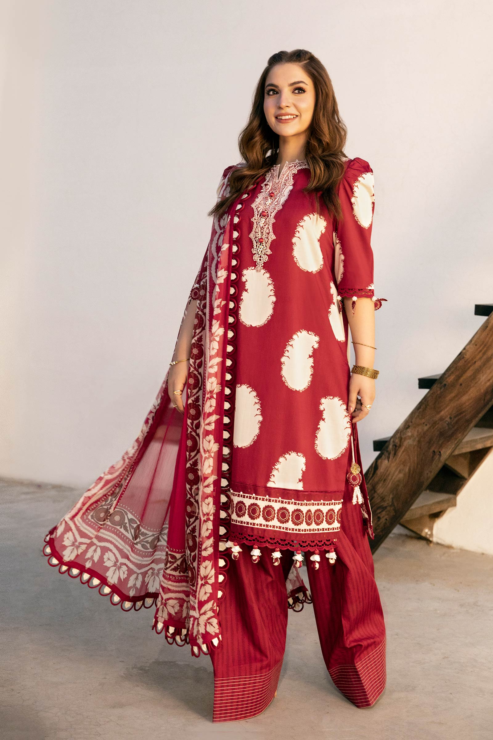 3 Pc Unstitched Embroidered Slub Lawn Suit | MB-CUS25-911A