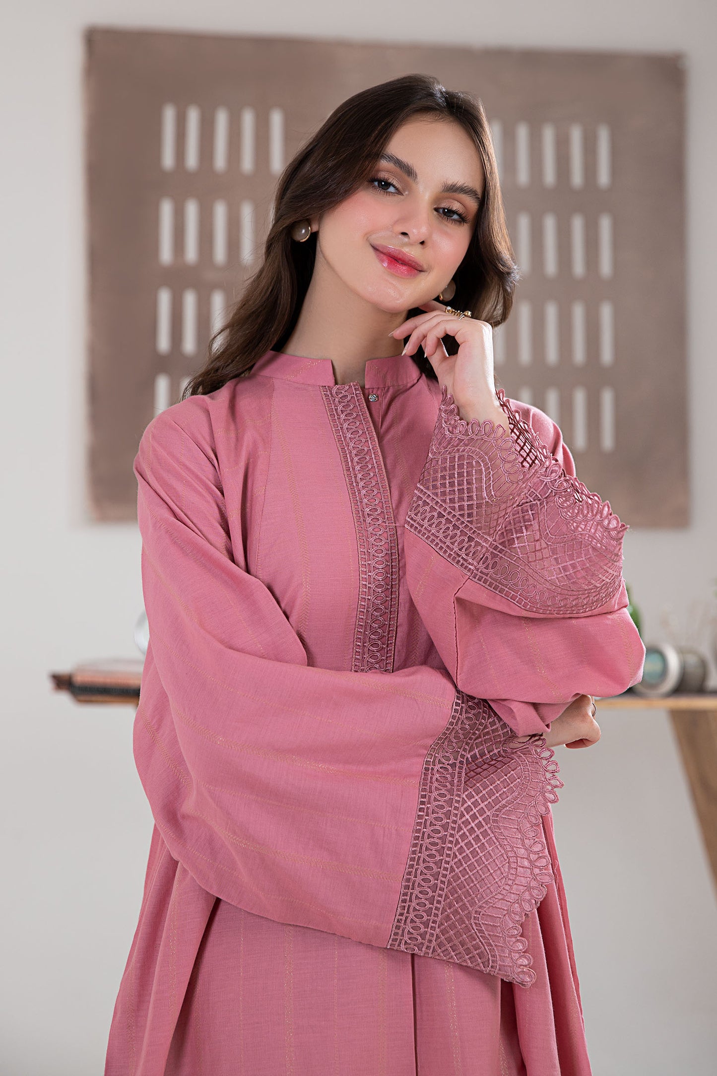 Embroidered Lawn Tunic