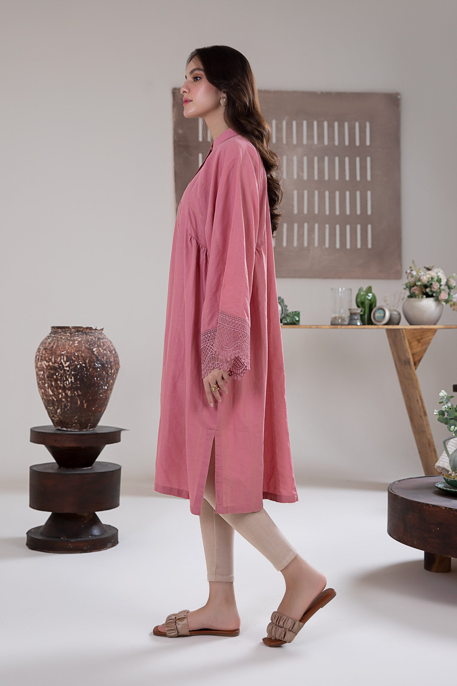 Embroidered Lawn Tunic