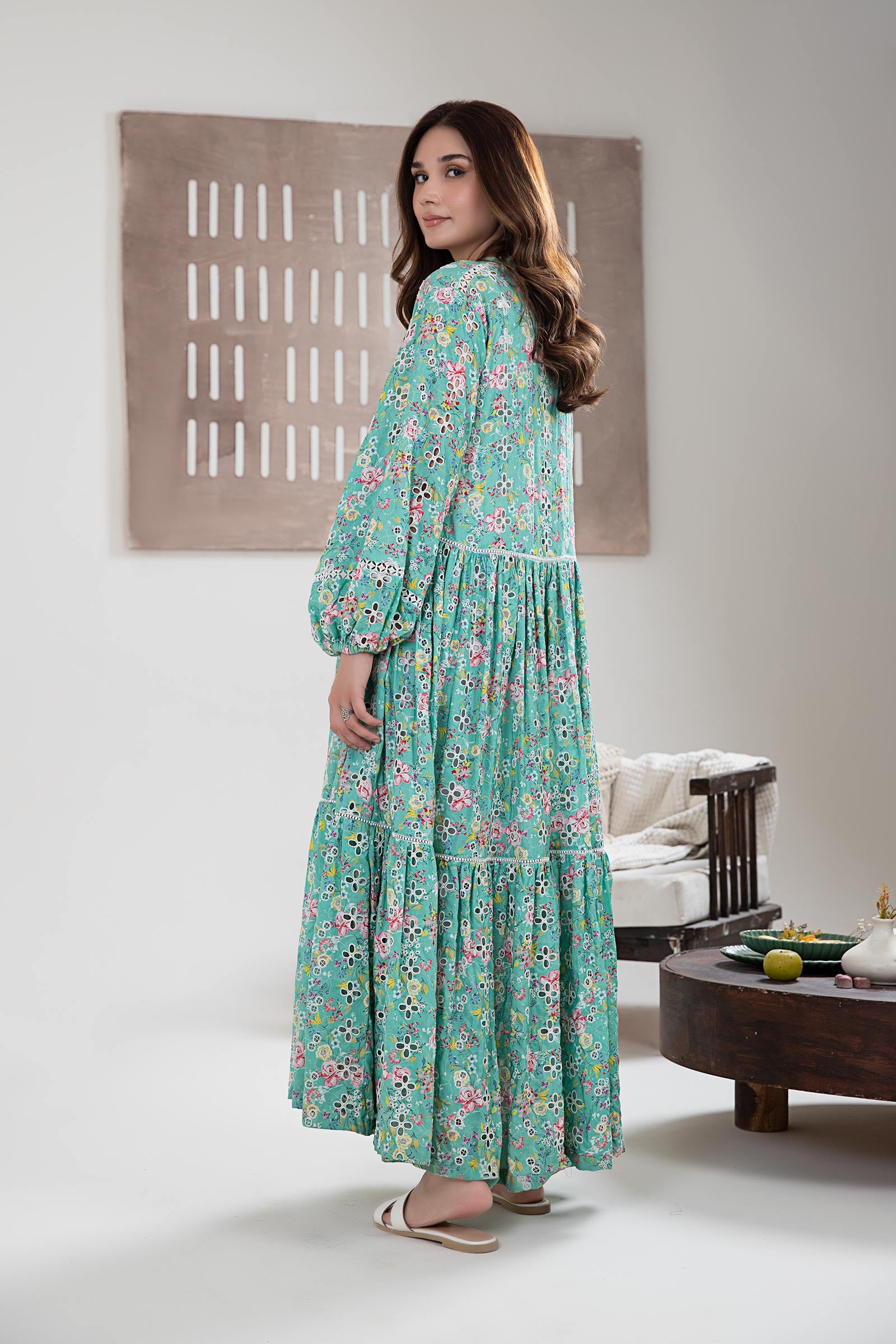 Printed Arabic Lawn Dress