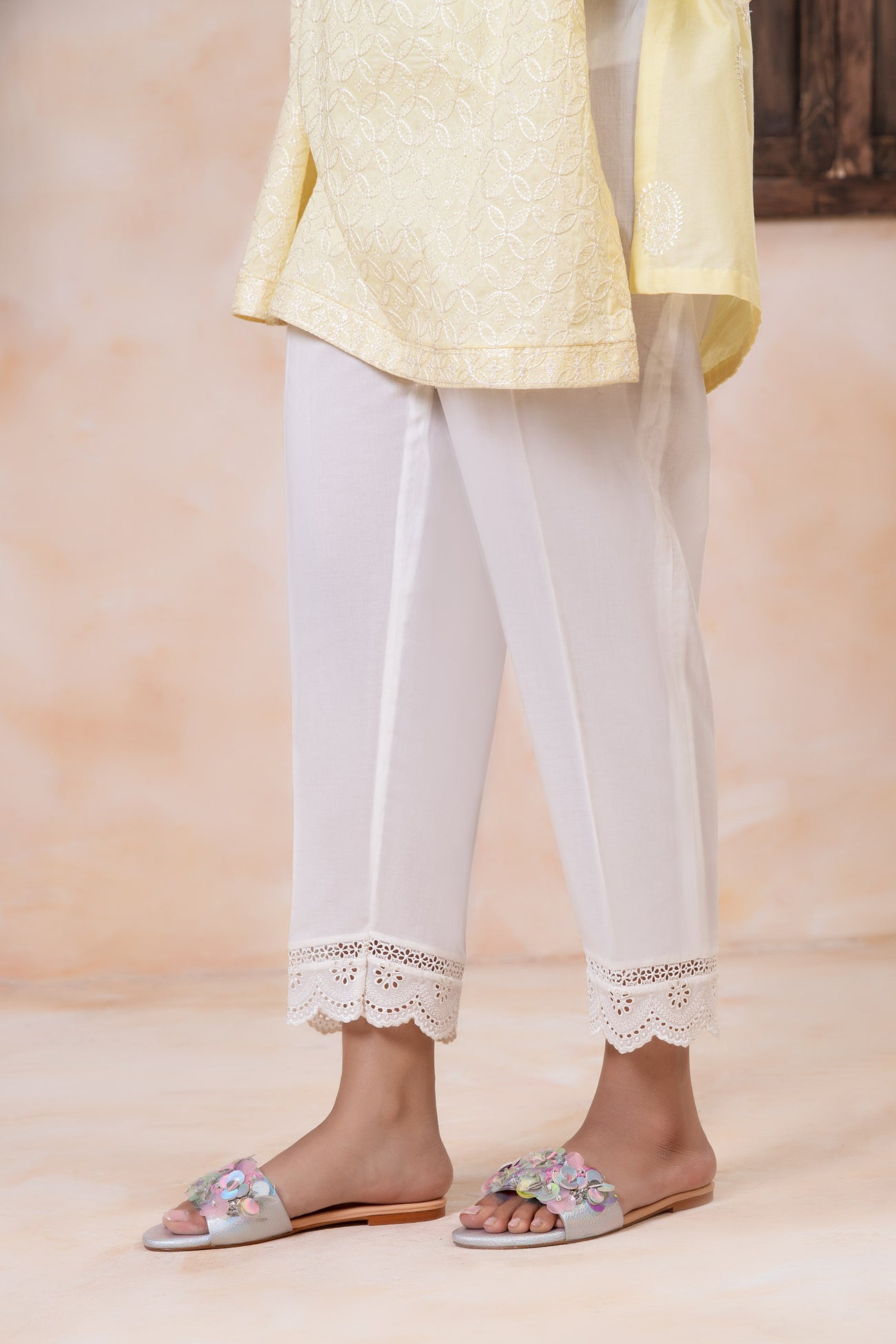 Cambric Straight Trousers