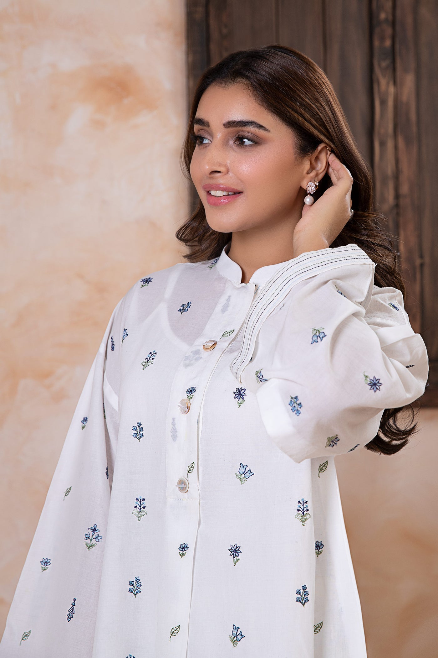 Embroidered Lawn Tunic