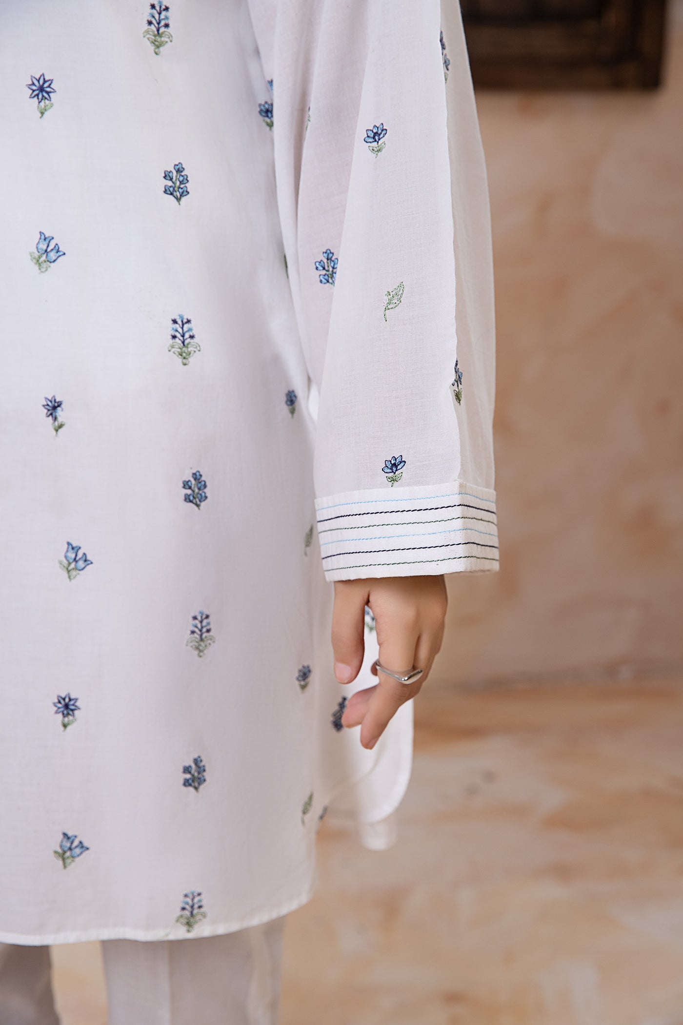 Embroidered Lawn Tunic