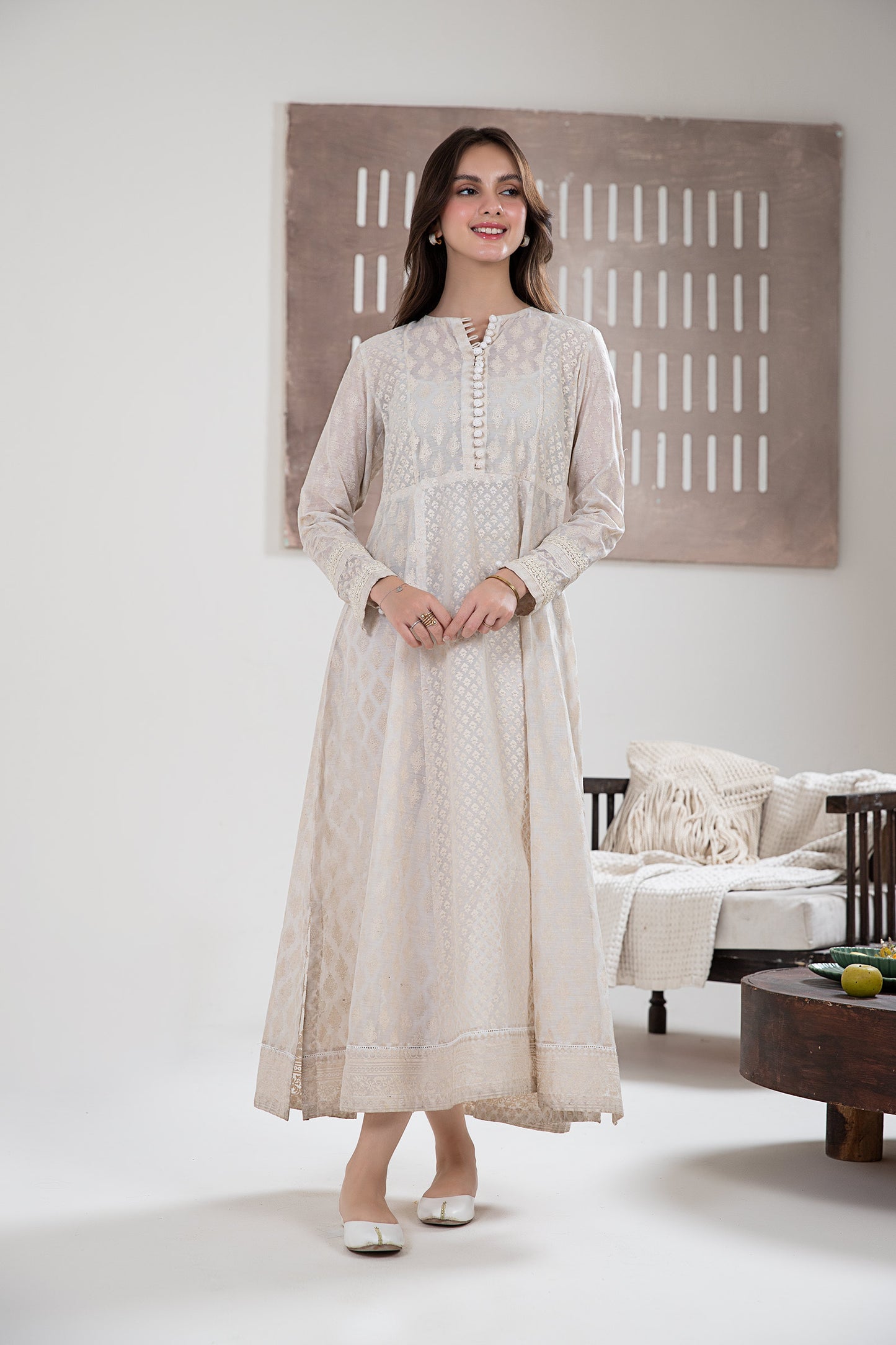 Printed Paper Cotton Frock