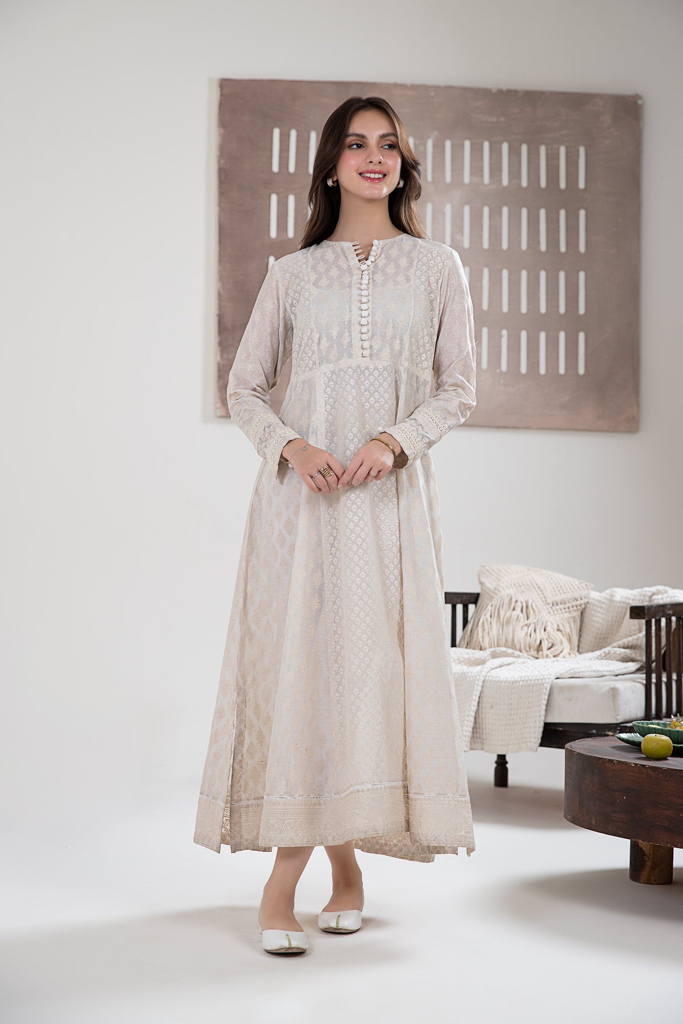 Printed Paper Cotton Frock