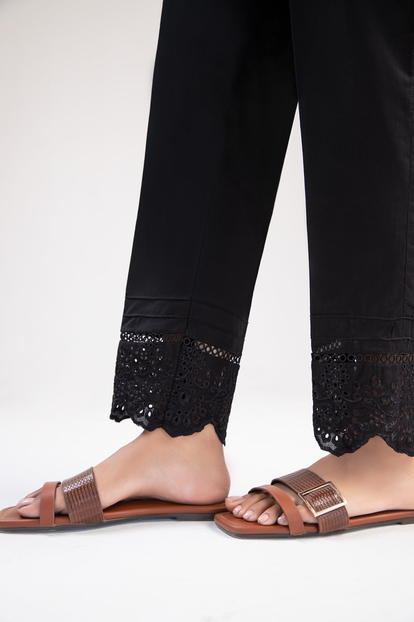 Cambric Straight Trousers