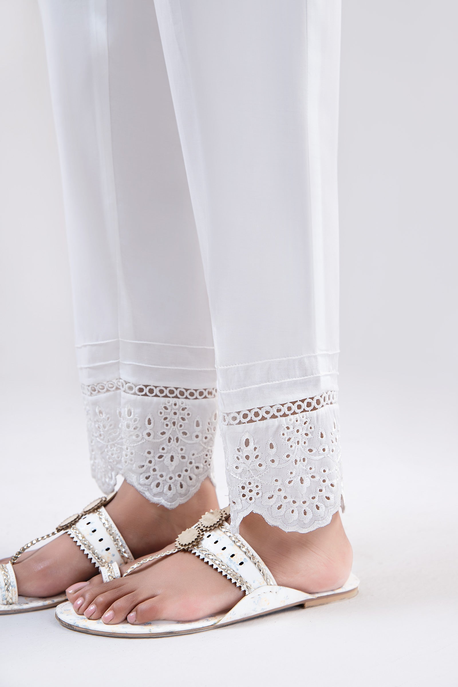 Cambric Straight Trousers