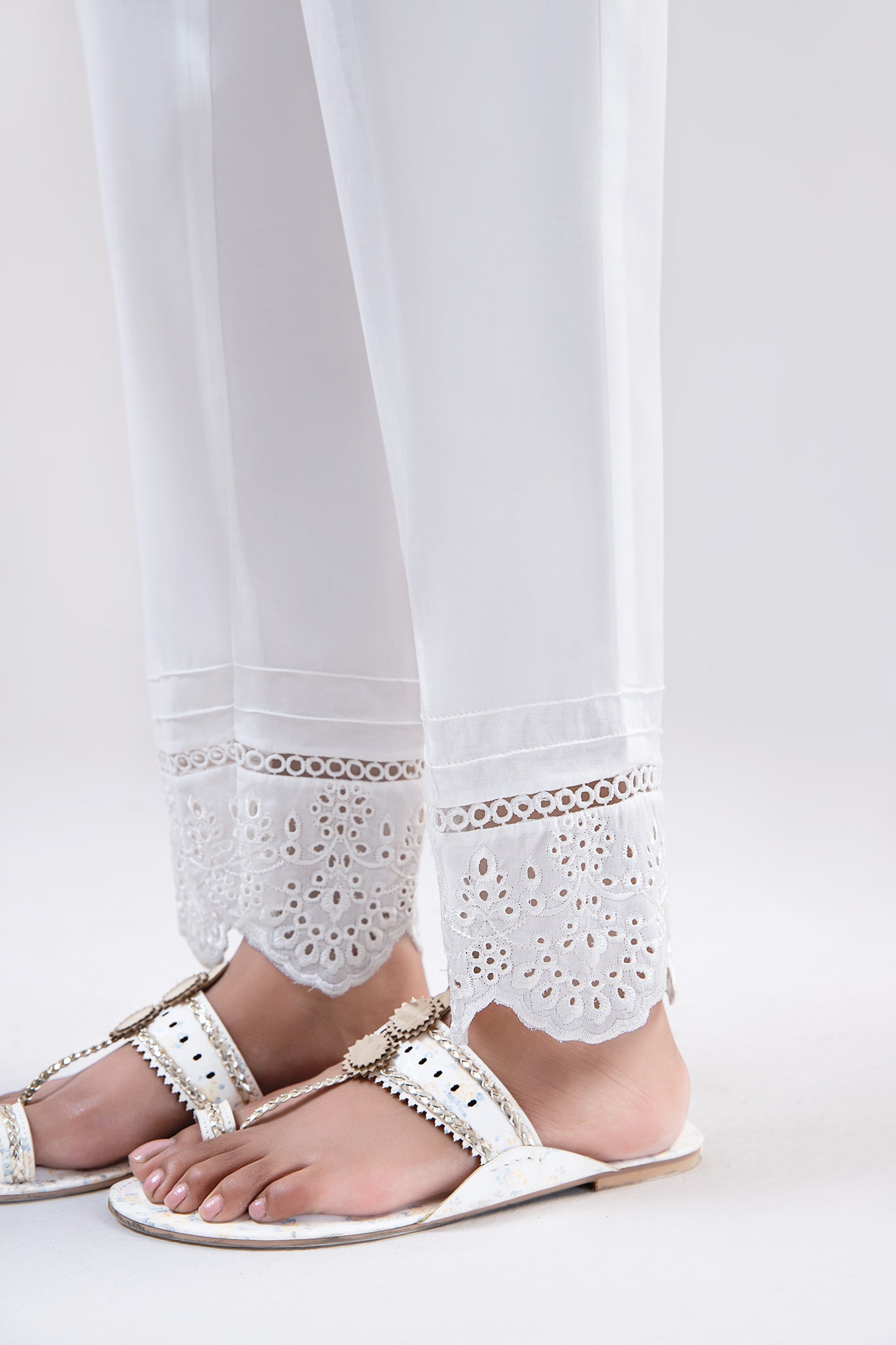 Cambric Straight Trousers