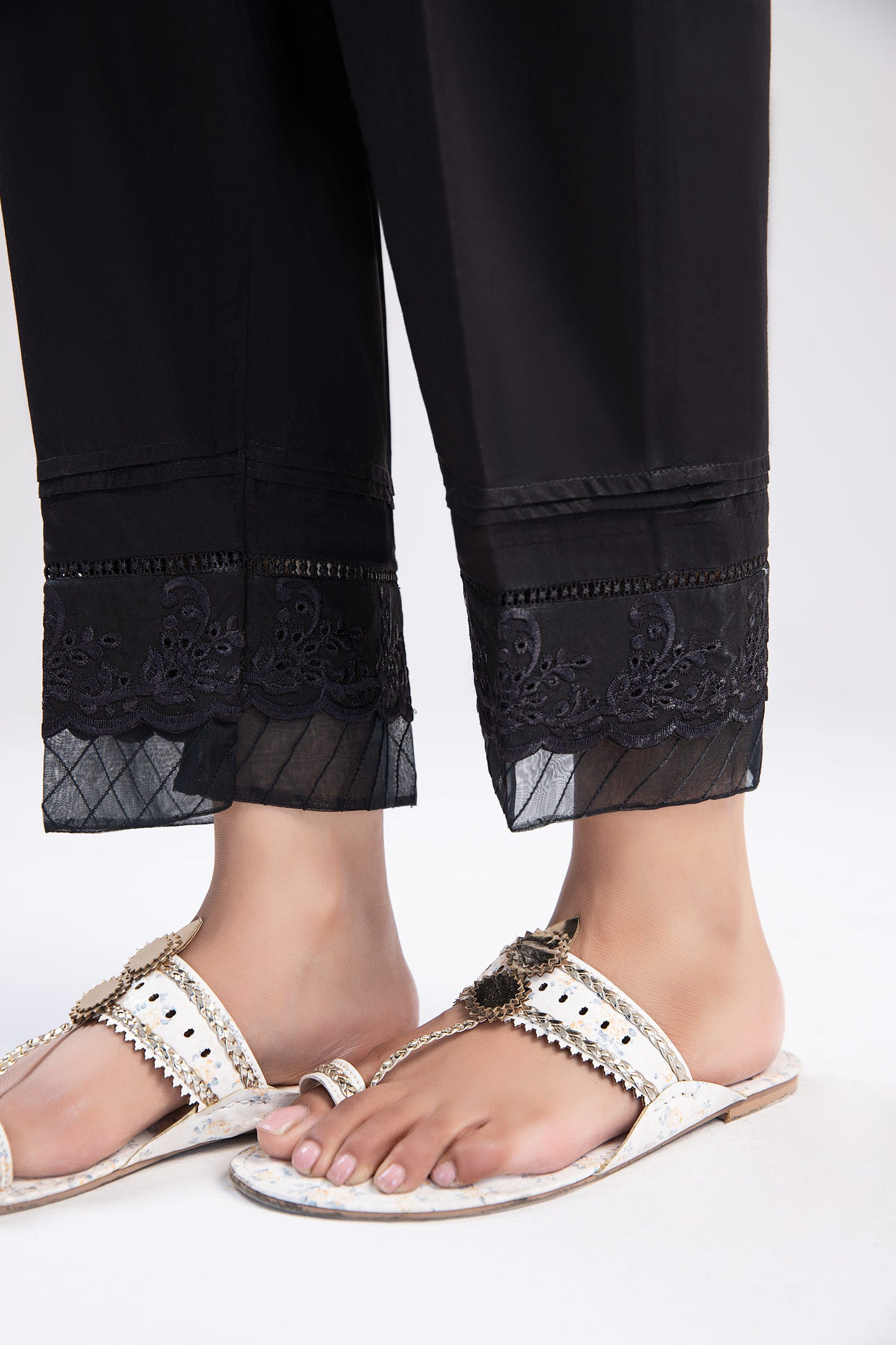 Cambric Straight Trousers