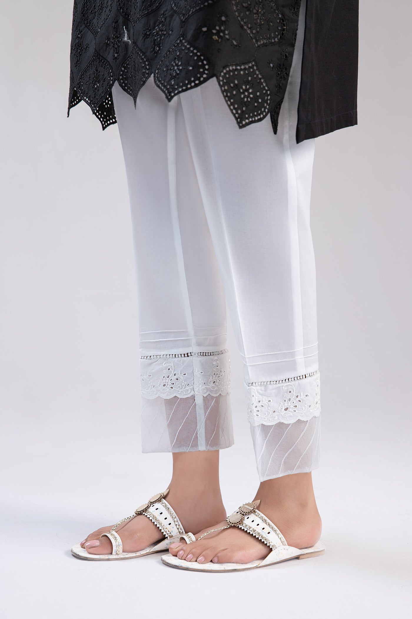 Cambric Straight Trousers