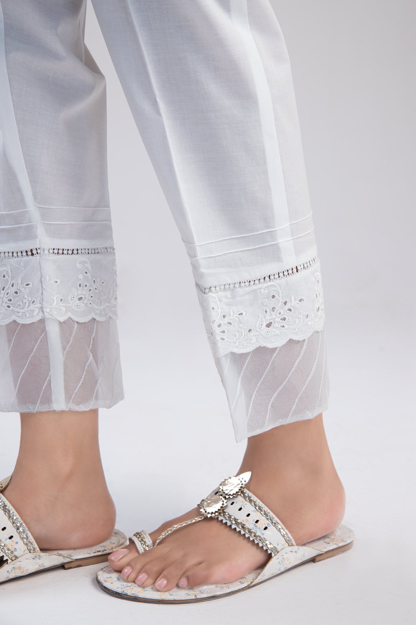 Cambric Straight Trousers