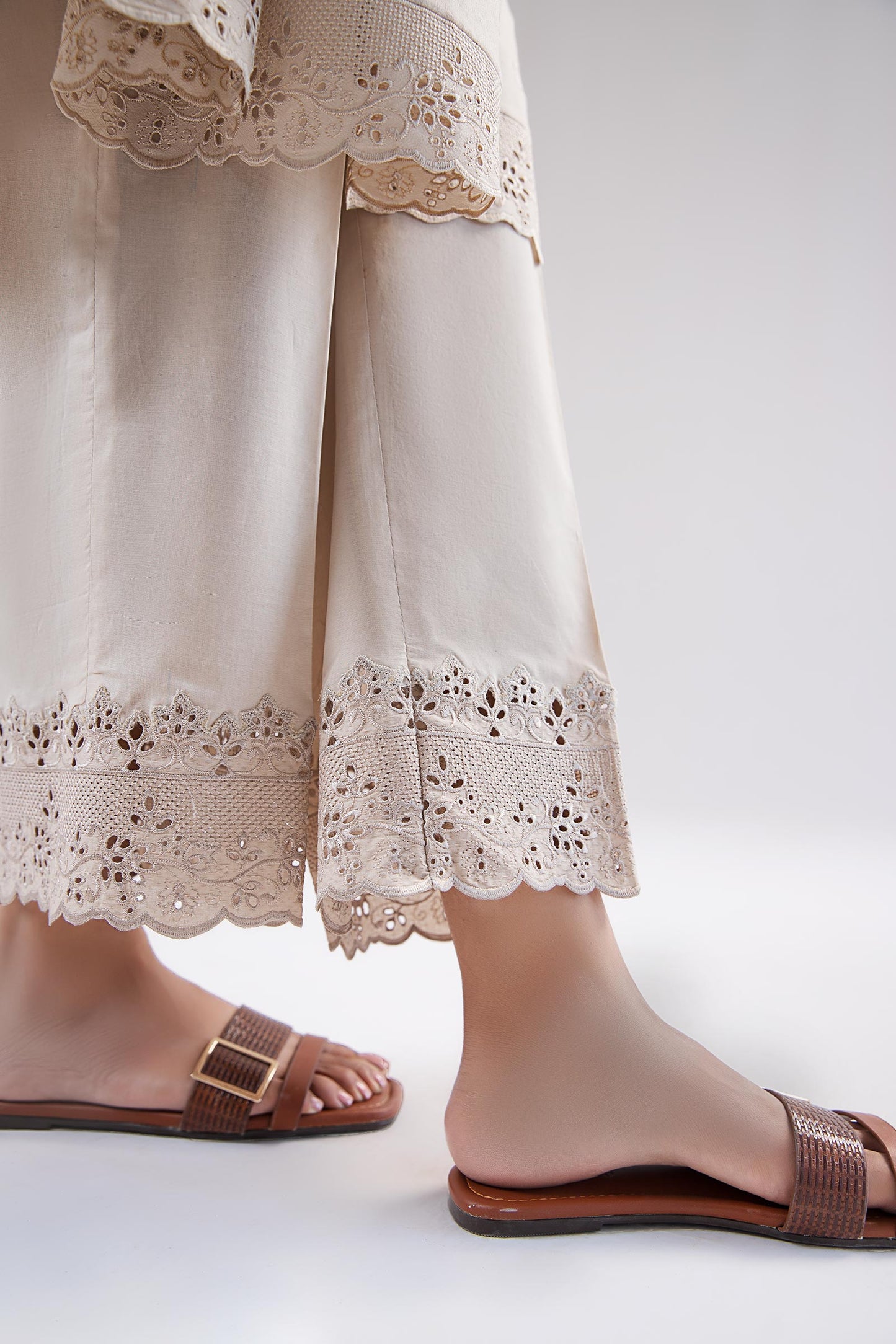 Embroidered Dobby Lawn Co-Ord Set