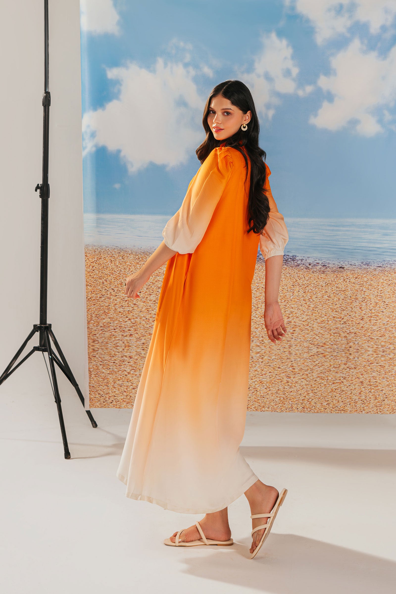 Embroidered Arabic Lawn Tunic