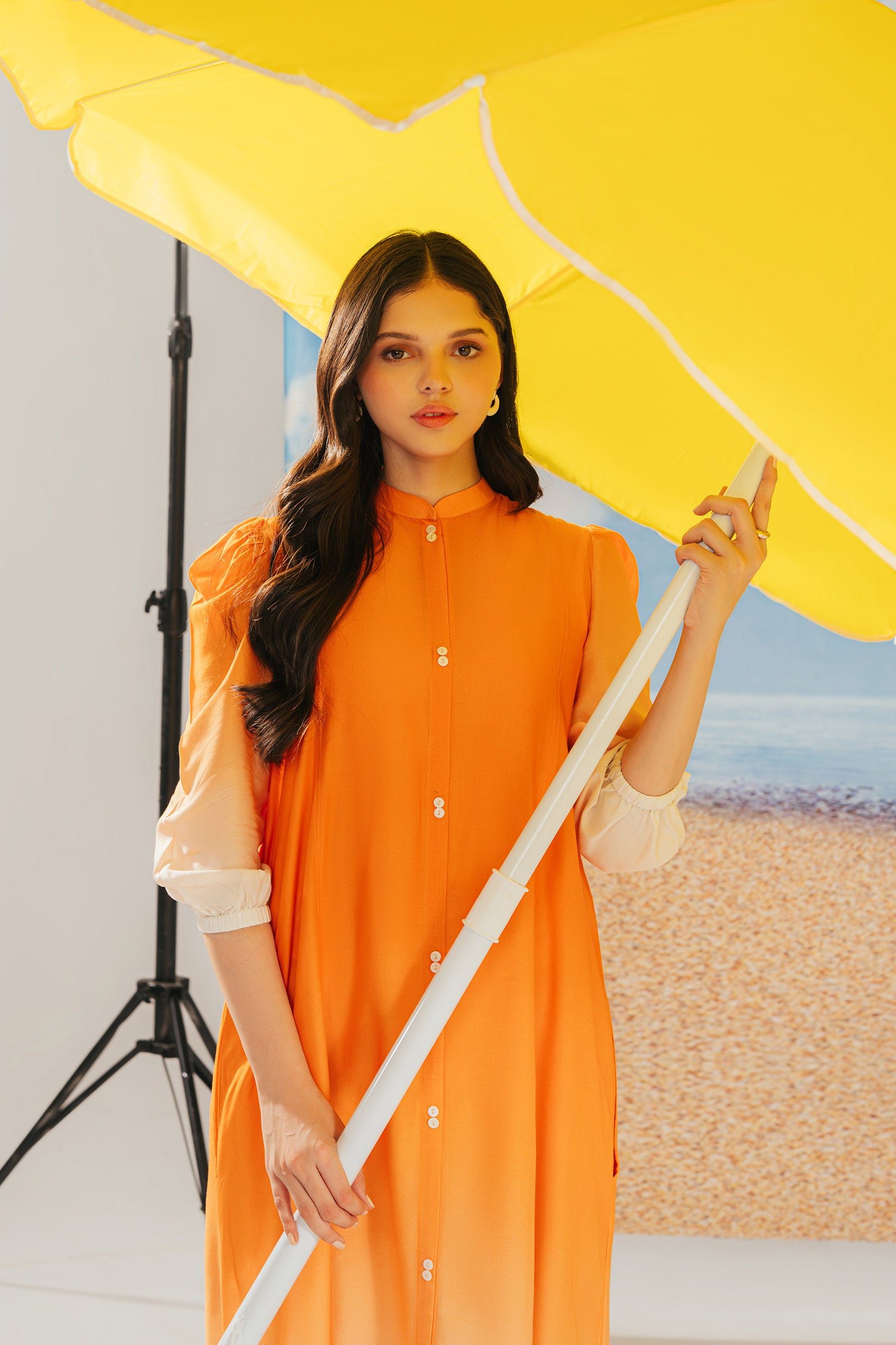 Embroidered Arabic Lawn Tunic