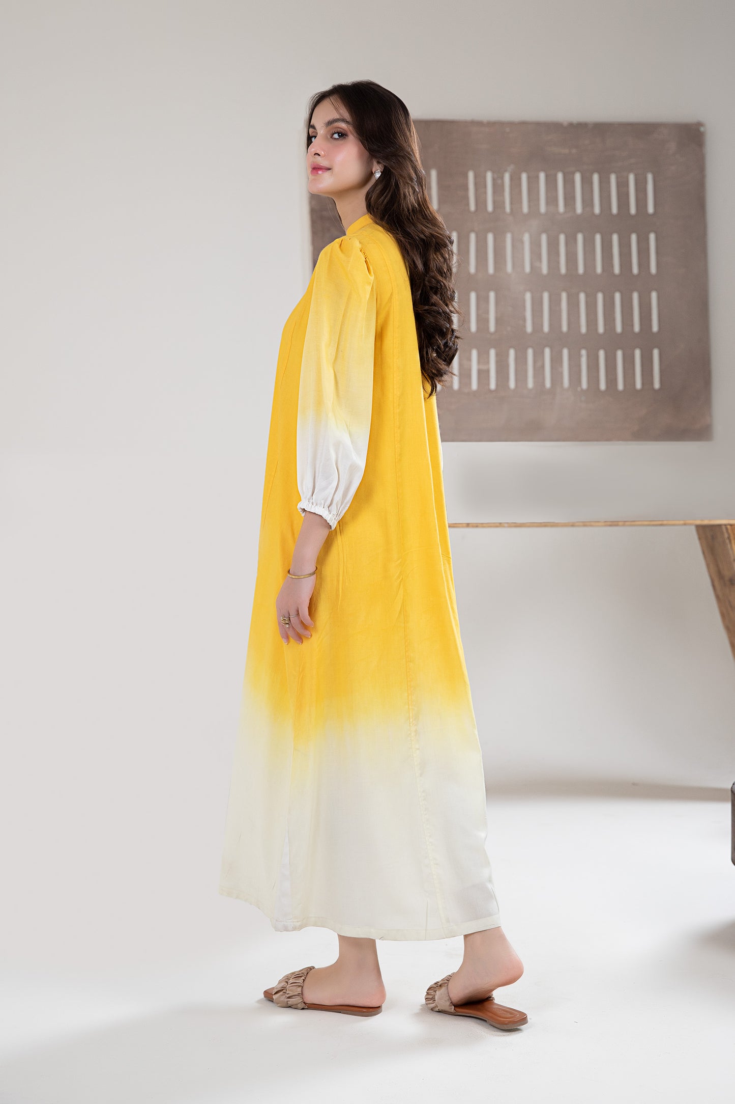 Embroidered Arabic Lawn Tunic