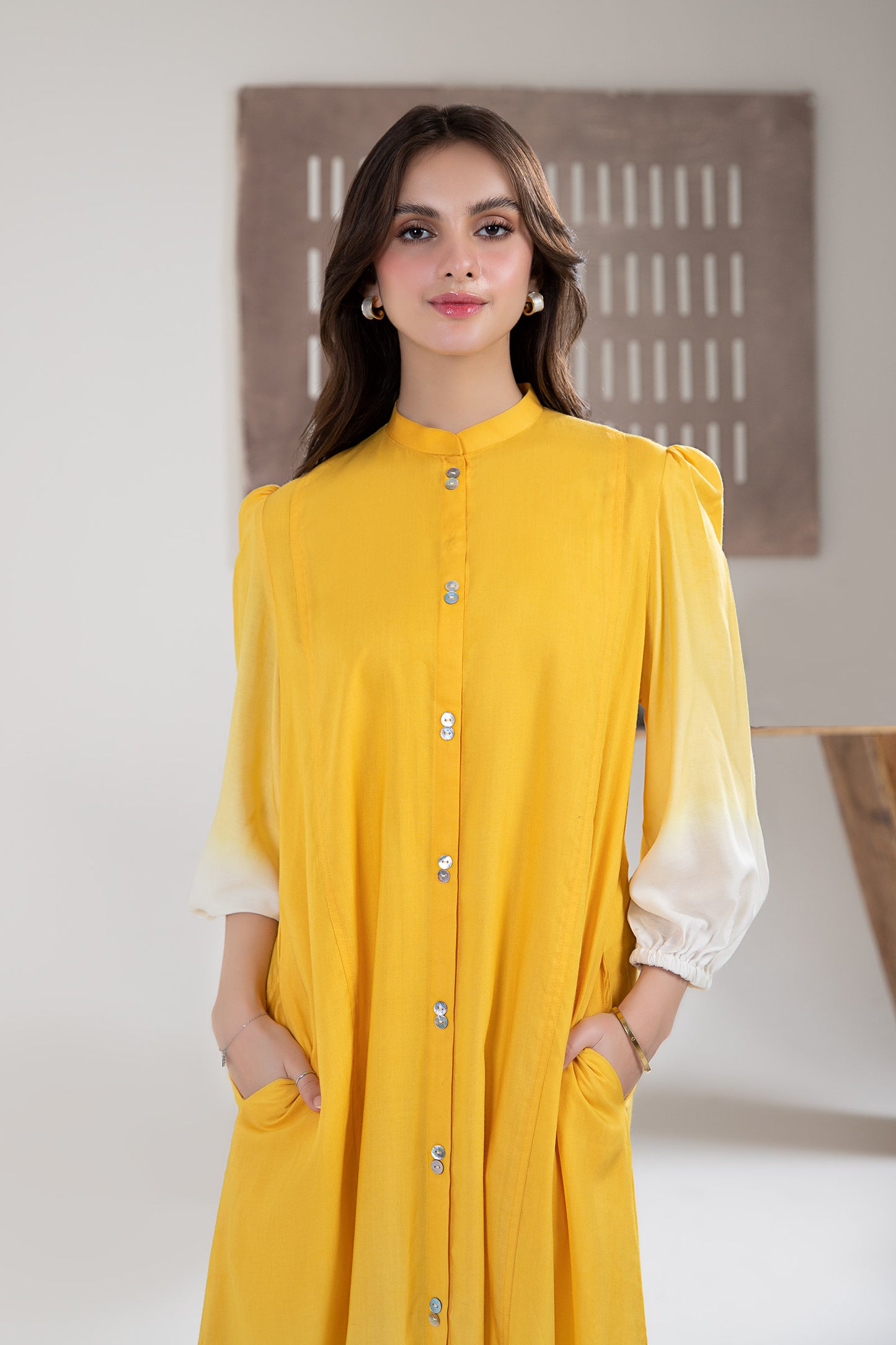 Embroidered Arabic Lawn Tunic