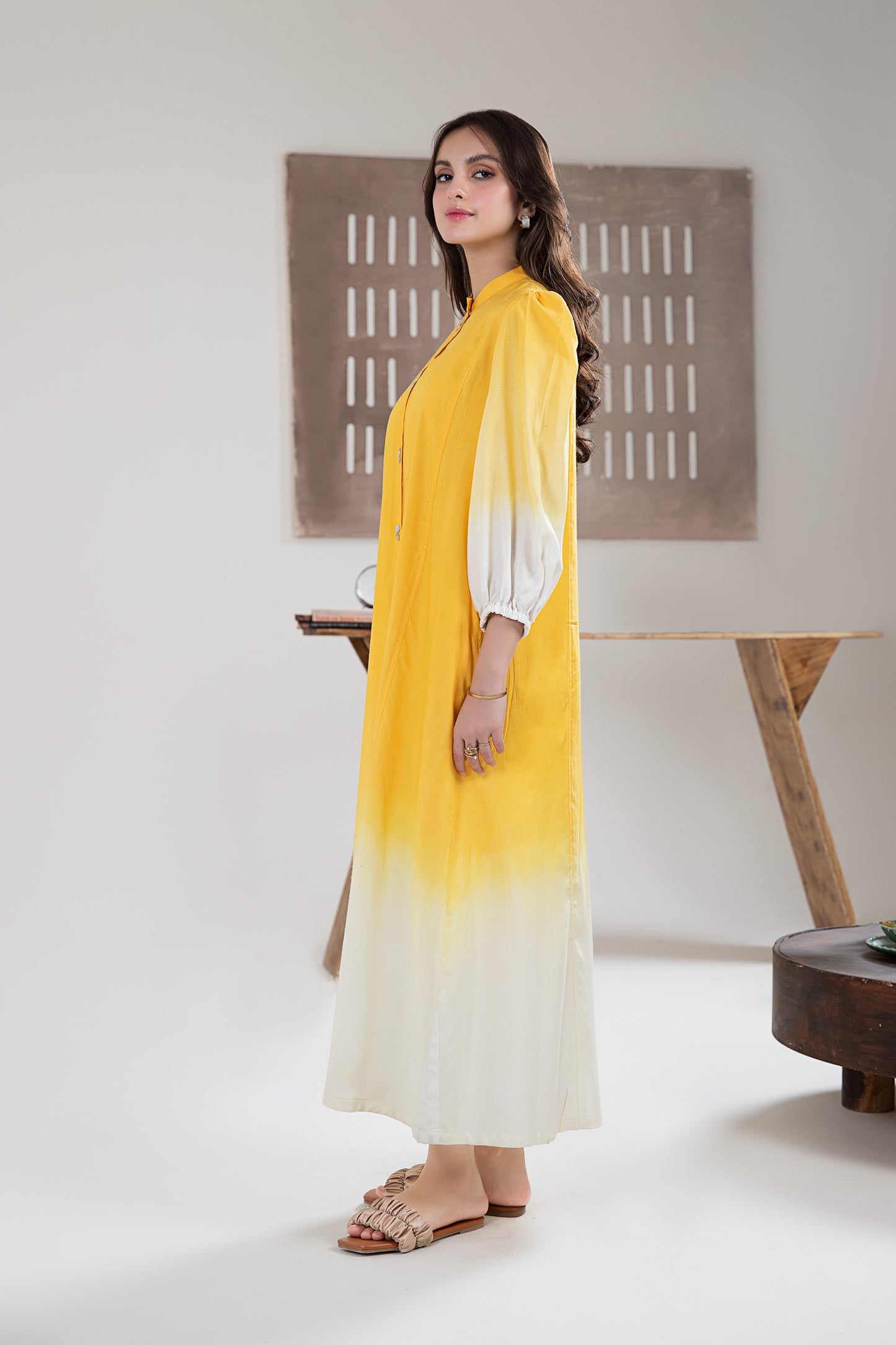 Embroidered Arabic Lawn Tunic