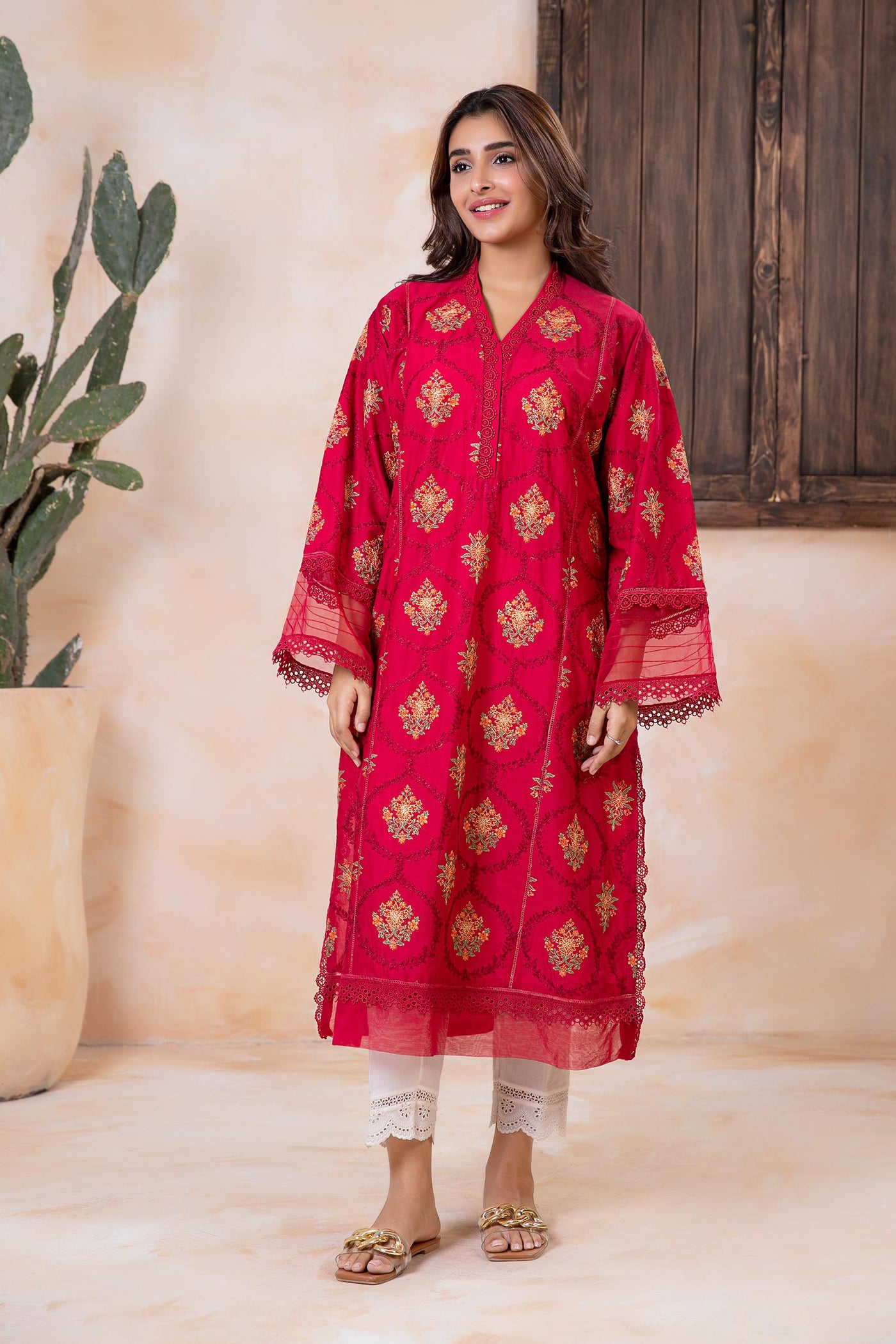 Embroidered Lawn Kurta
