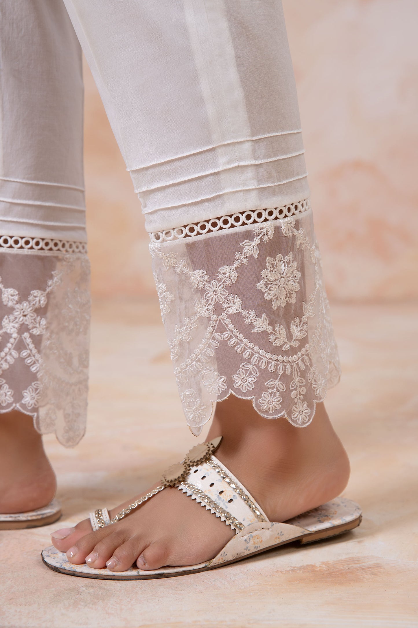 Cambric Straight Trousers