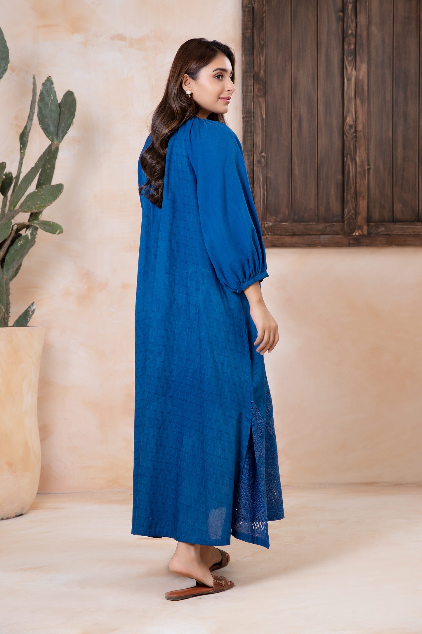 Embroidered Dobby Lawn Tunic