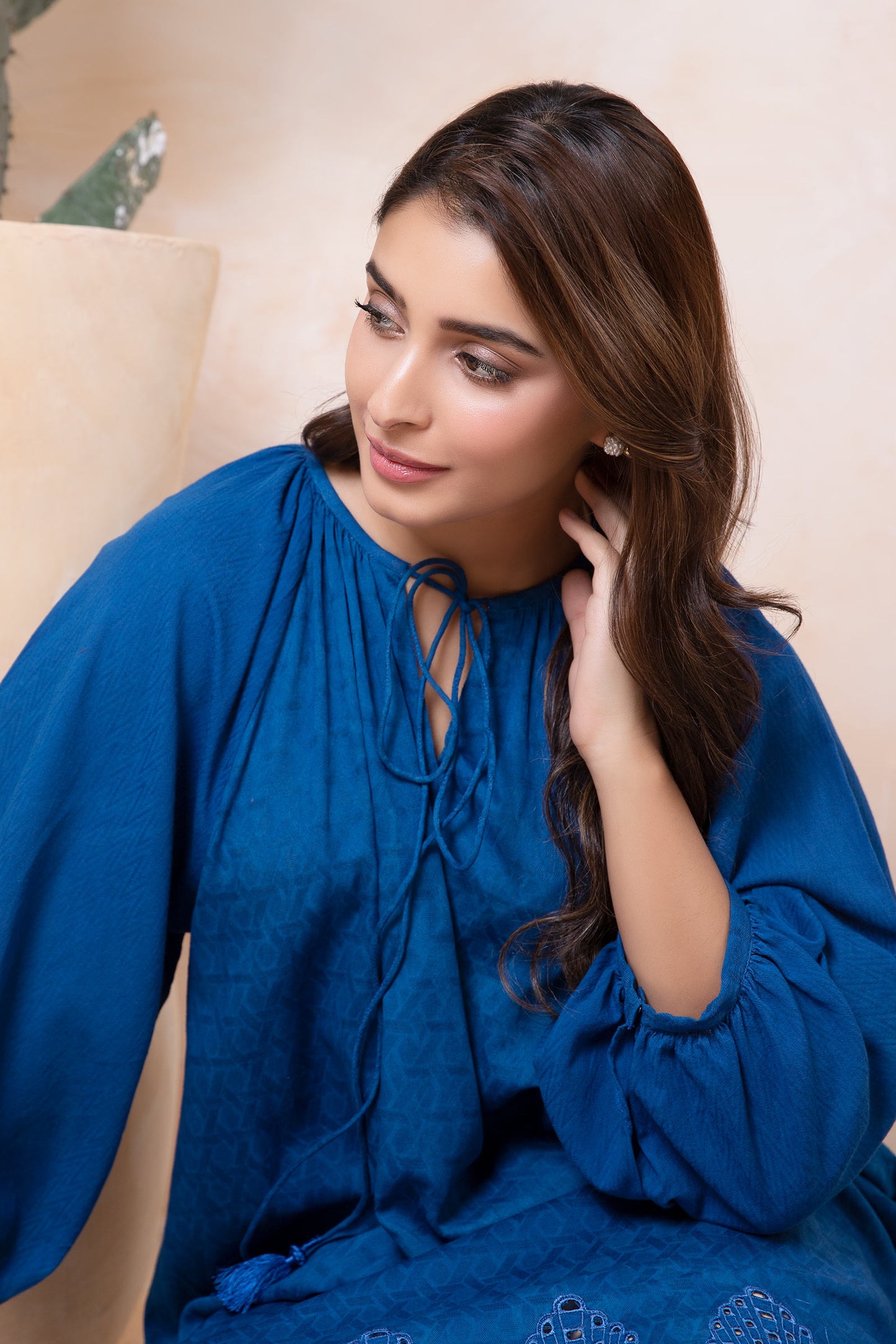 Embroidered Dobby Lawn Tunic