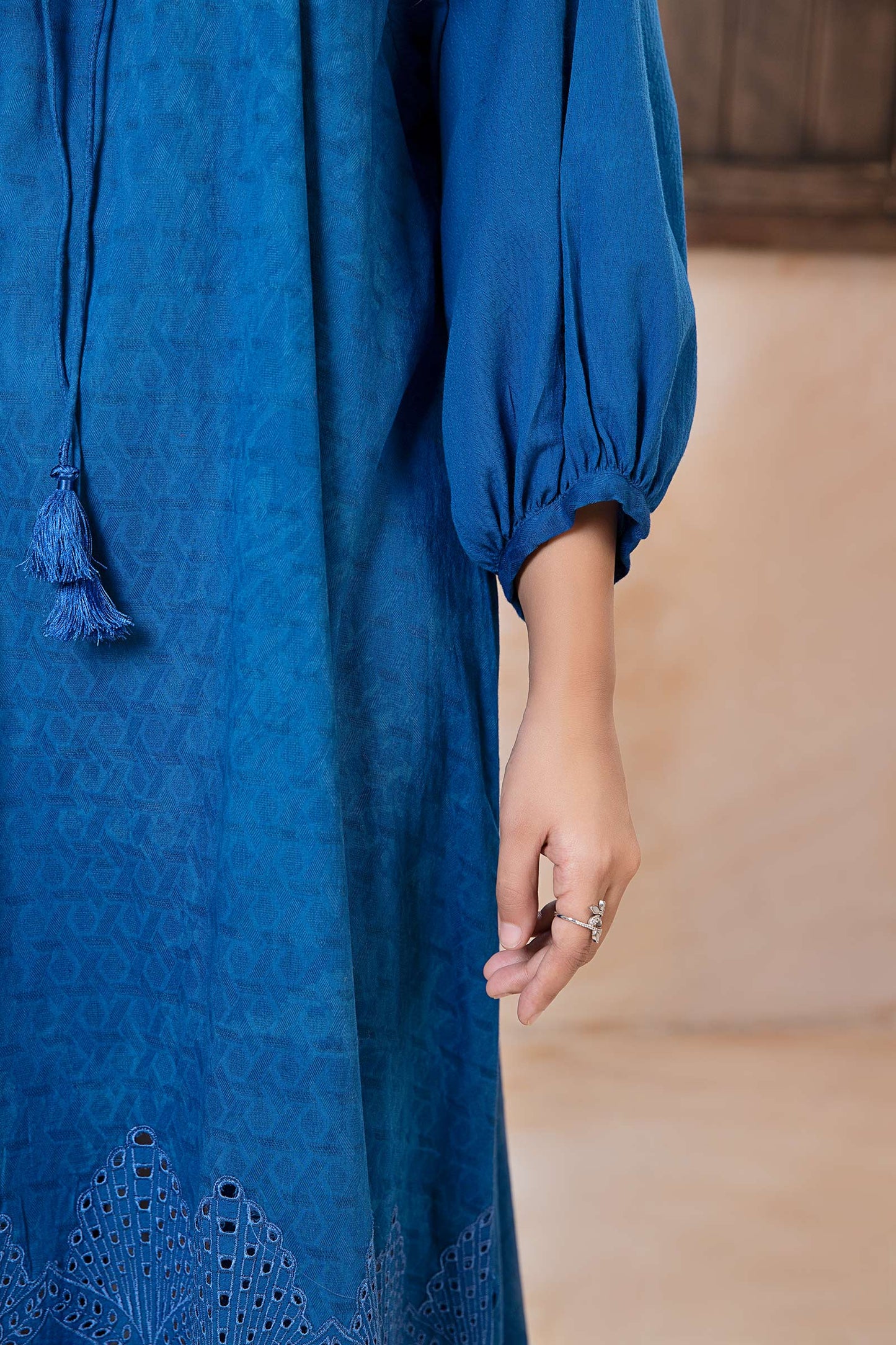 Embroidered Dobby Lawn Tunic