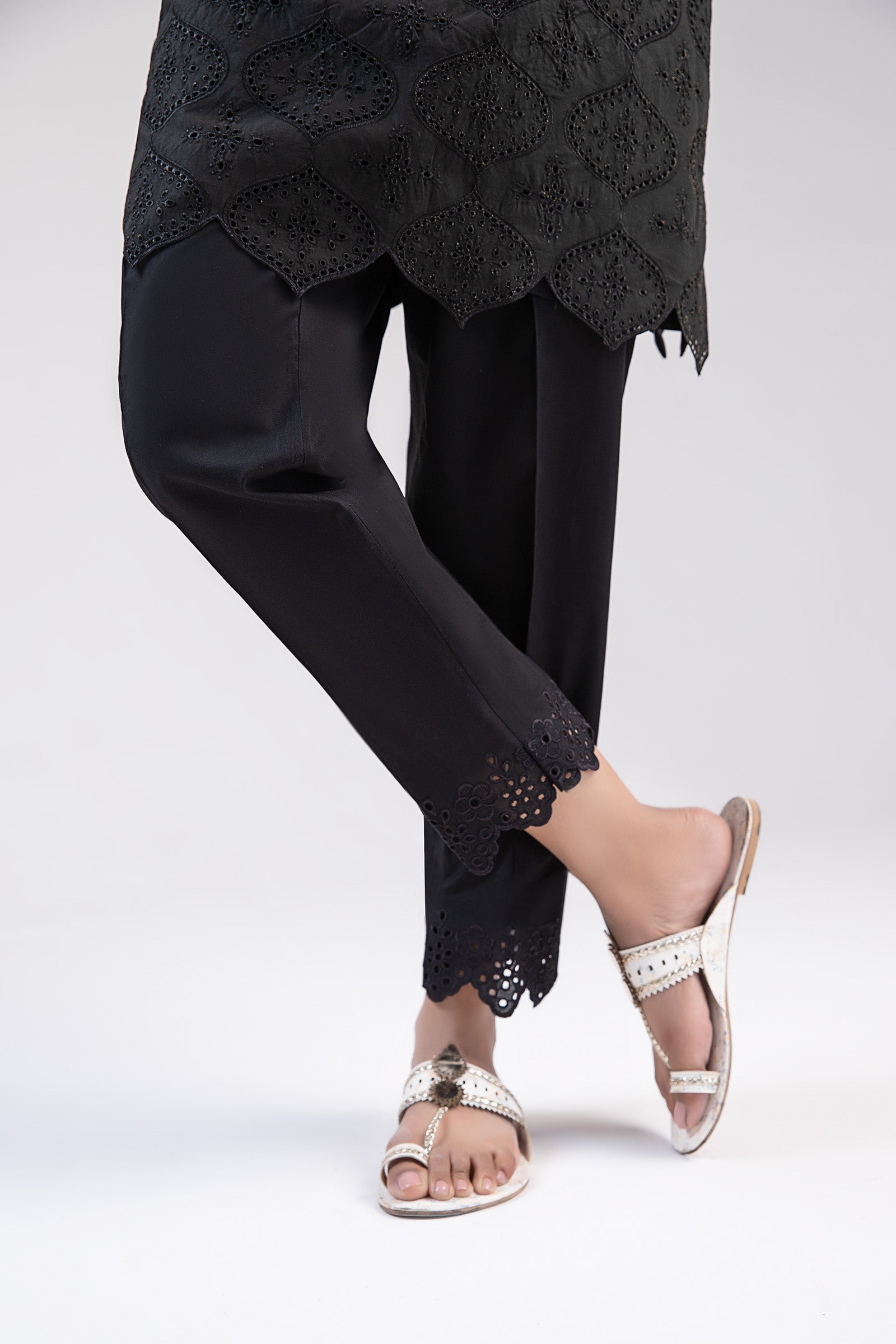 Cambric Wide Leg Trousers