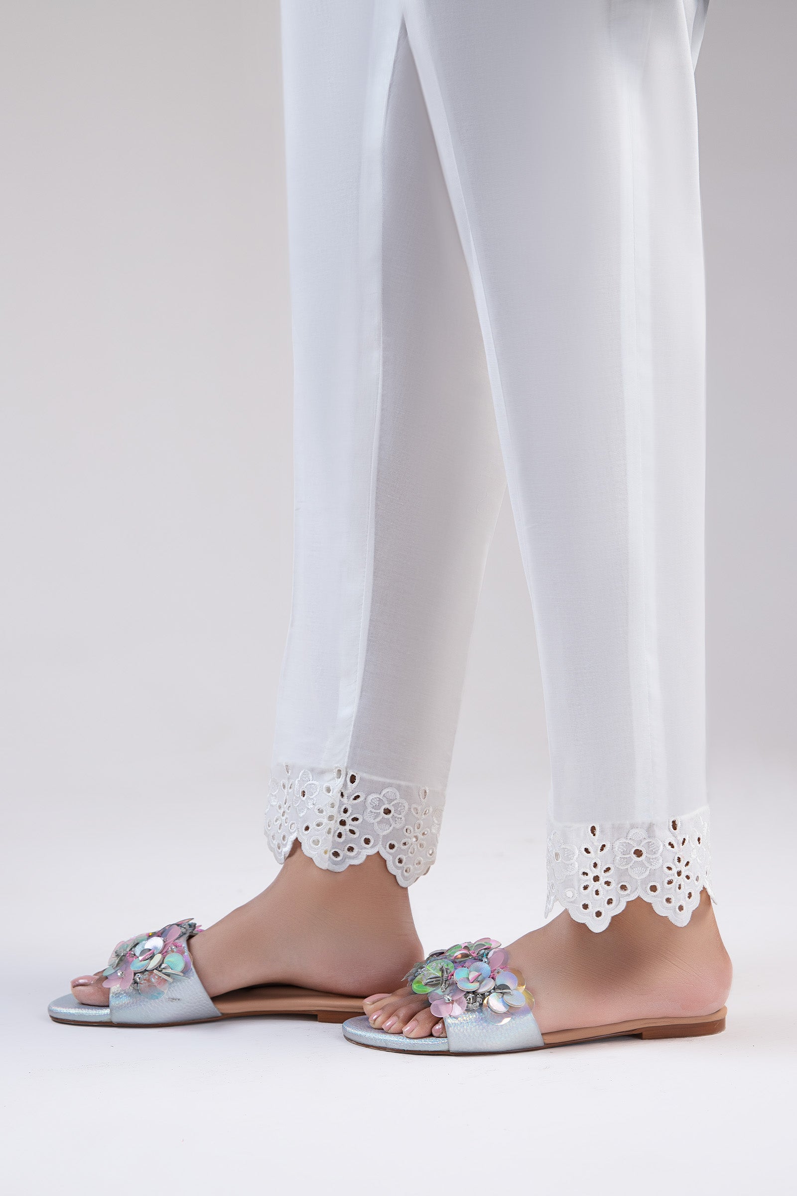 Embroidered Cambric Trouser