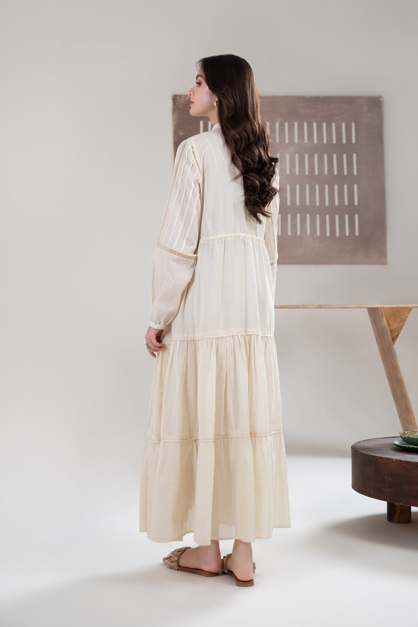 Solid Dobby Lawn Dress