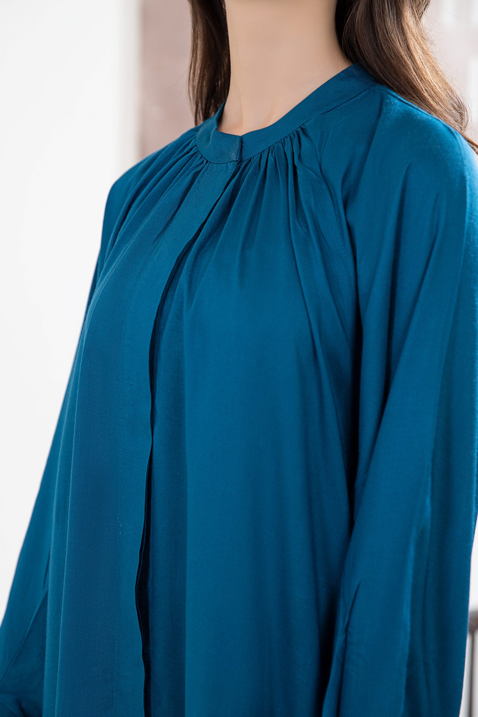 Solid Arabic Lawn Dress