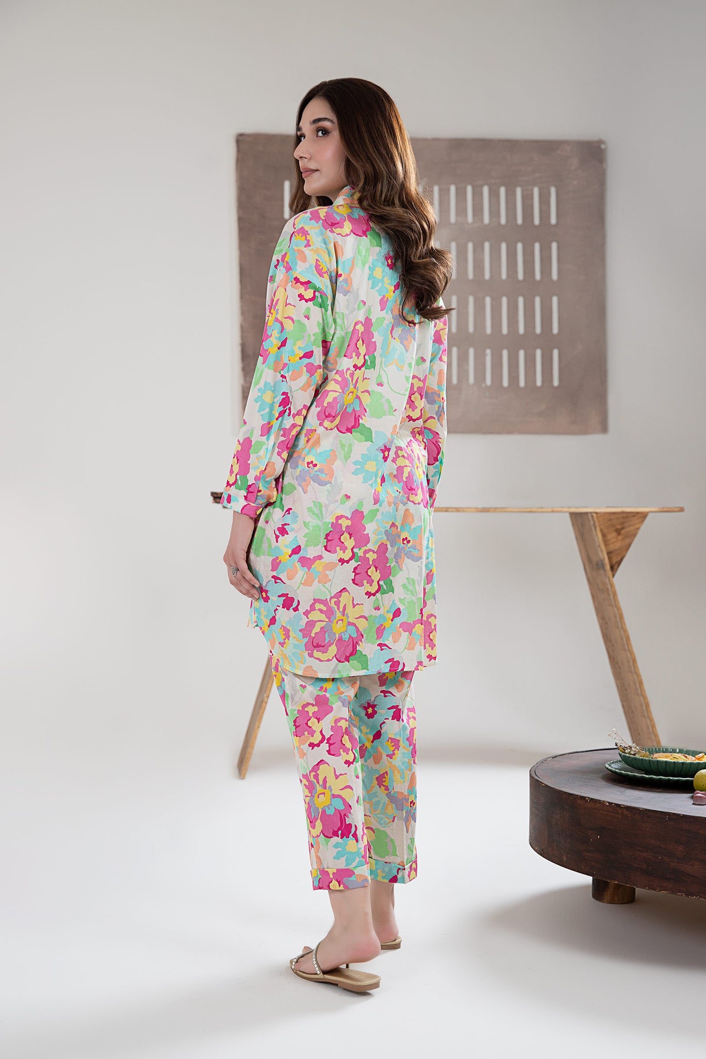 2 Piece Printed Arabic Lawn Suit