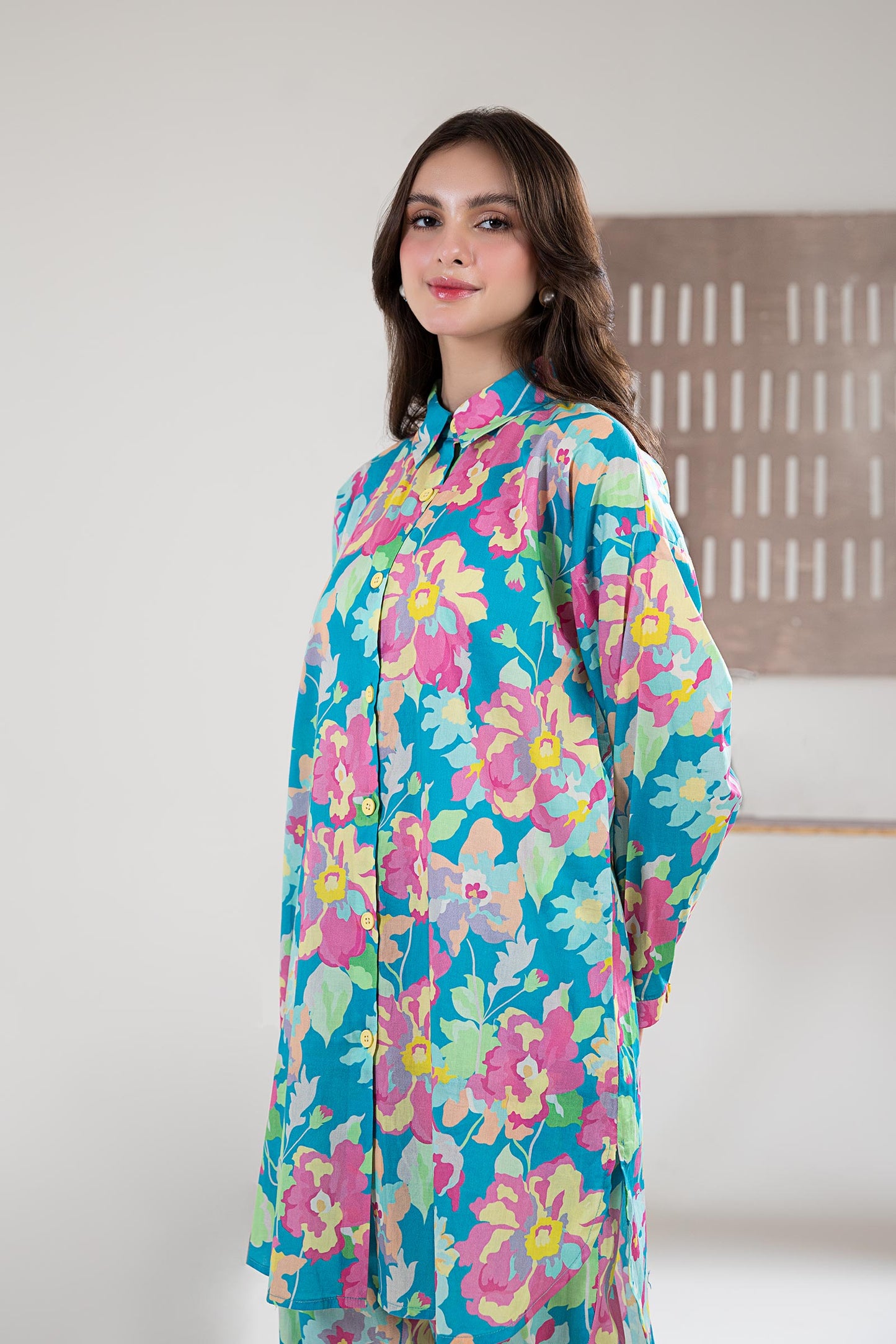 2 Piece Printed Arabic Lawn Suit