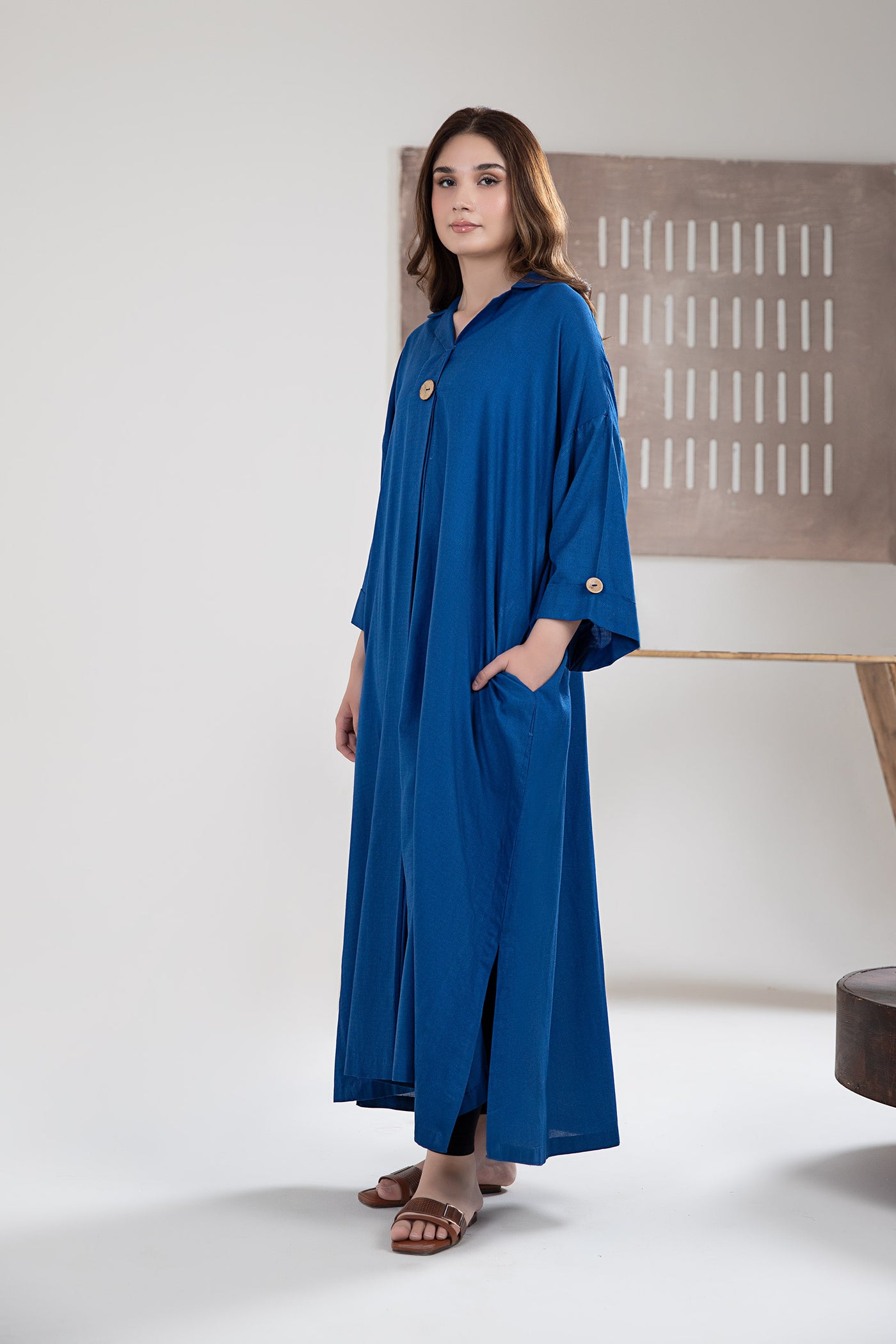 Solid Dobby Lawn Tunic