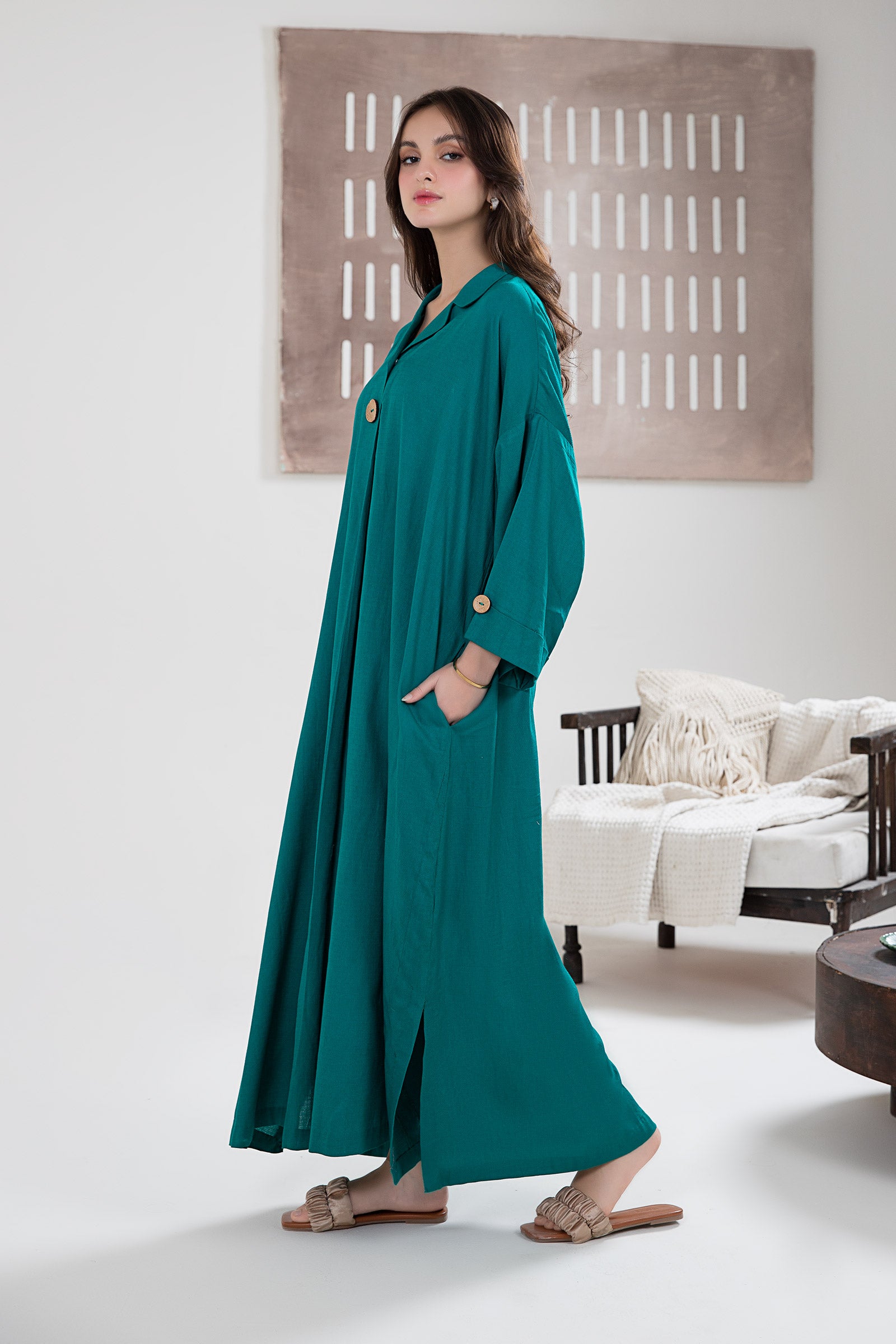 Solid Dobby Lawn Tunic