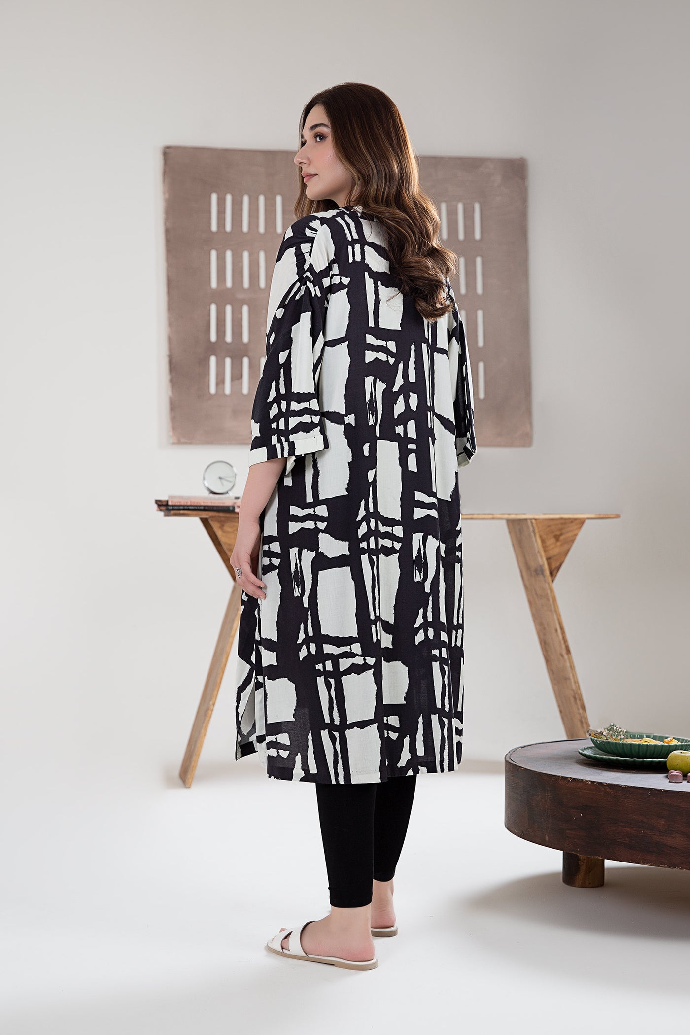 Printed Arabic Lawn Tunic