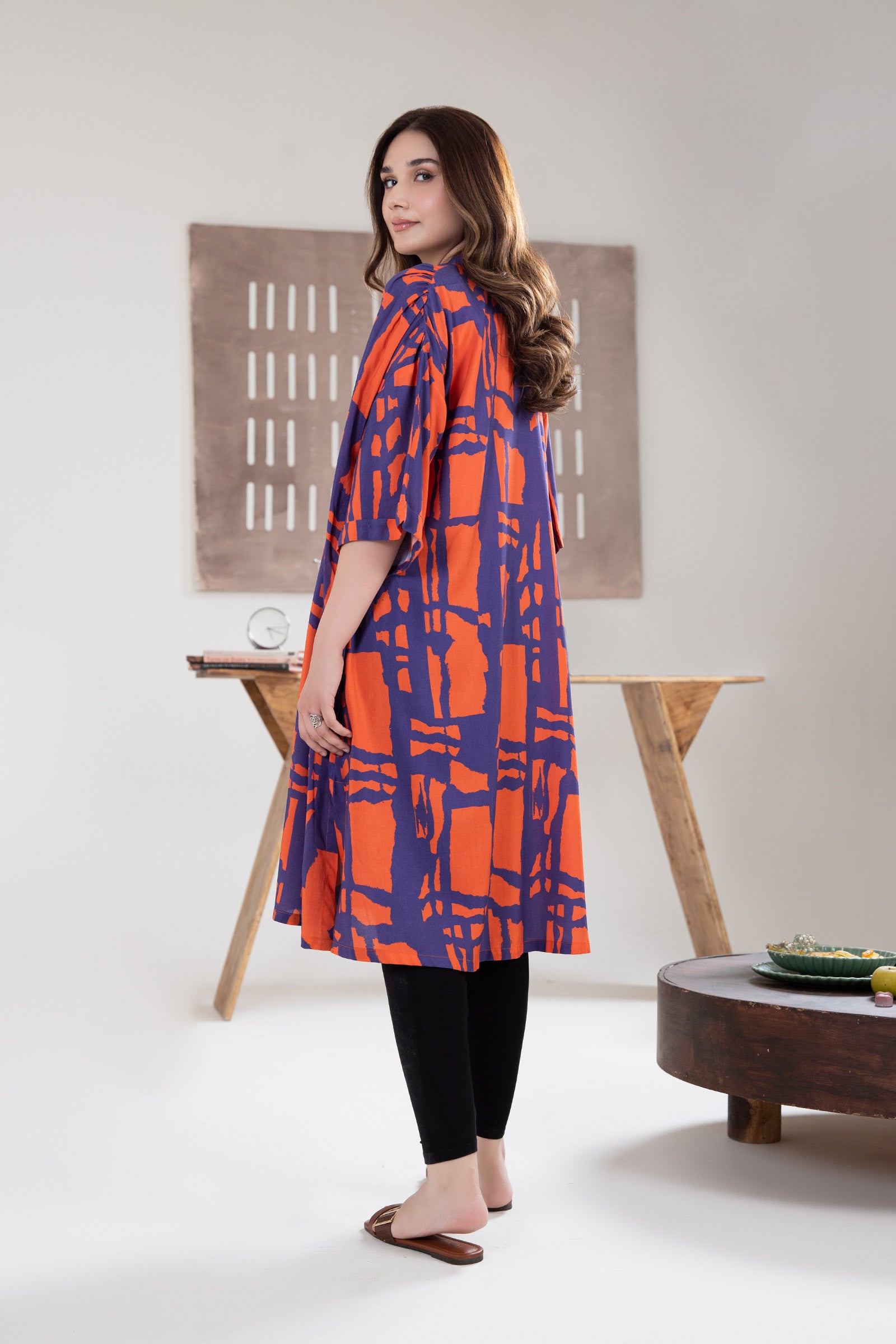 Printed Arabic Lawn Tunic