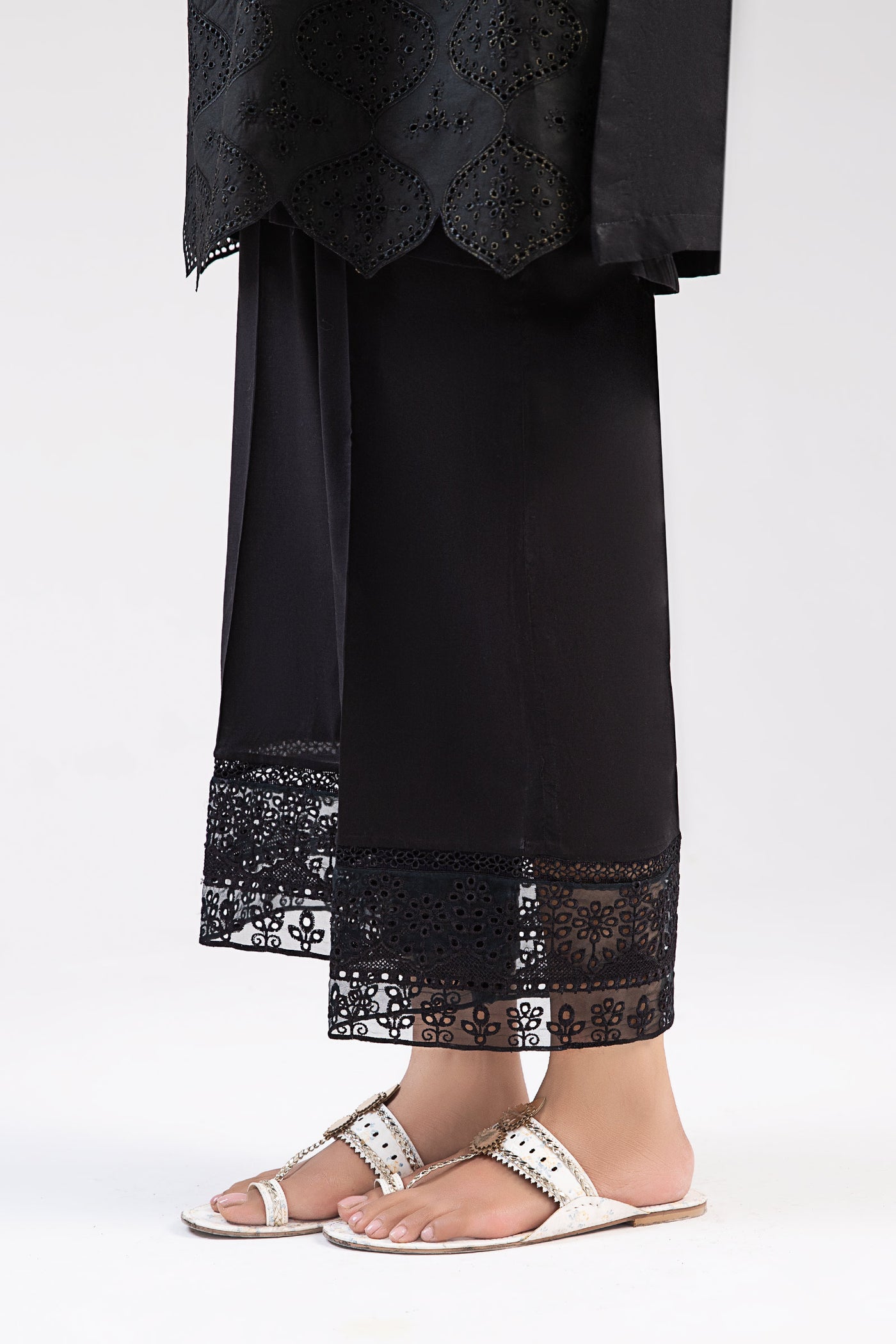 Cambric Wide Leg Trousers