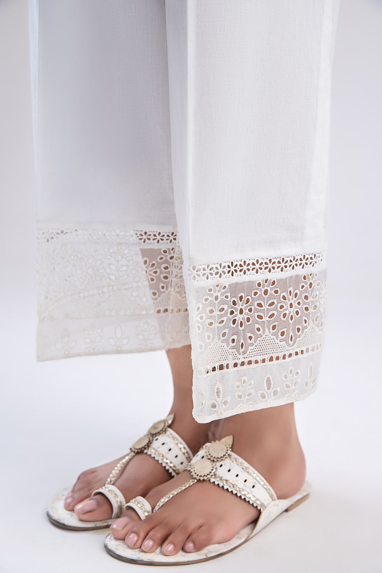 Cambric Wide Leg Trousers