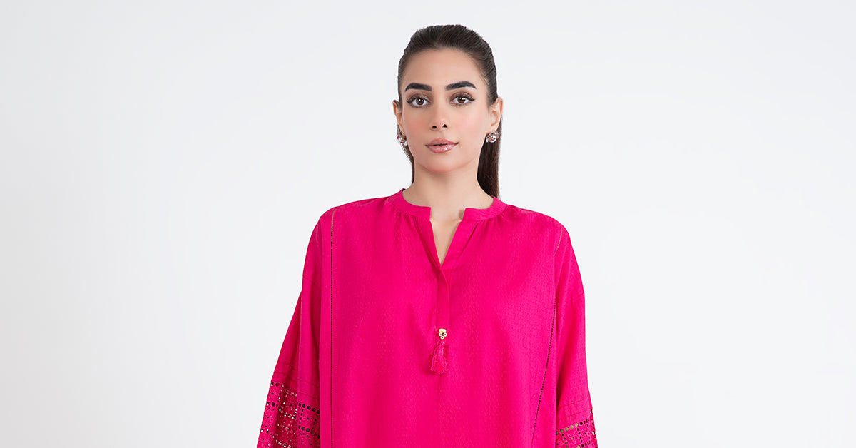 2 Piece Dyed Dobby Lawn Suit