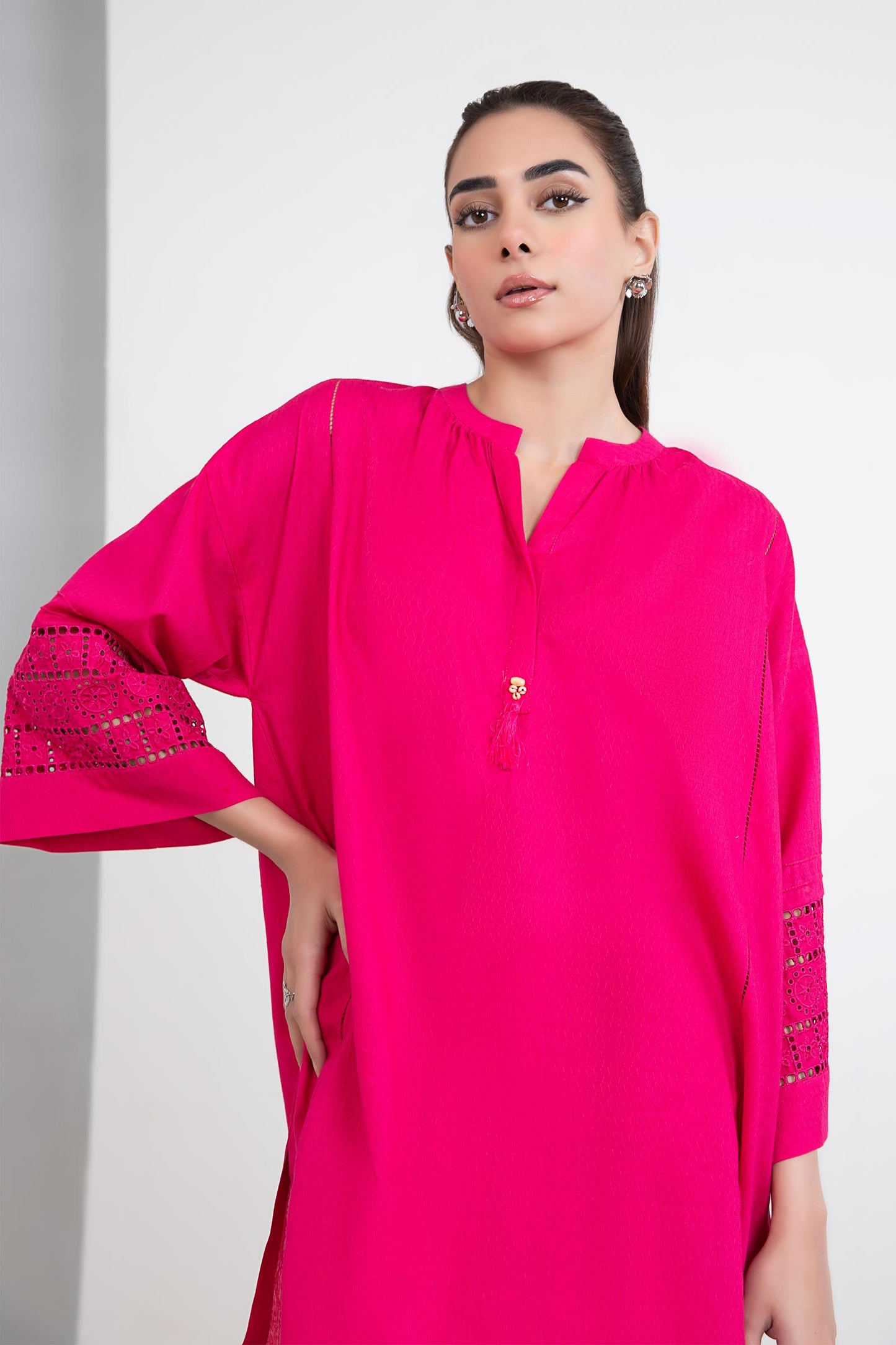 2 Piece Dyed Dobby Lawn Suit