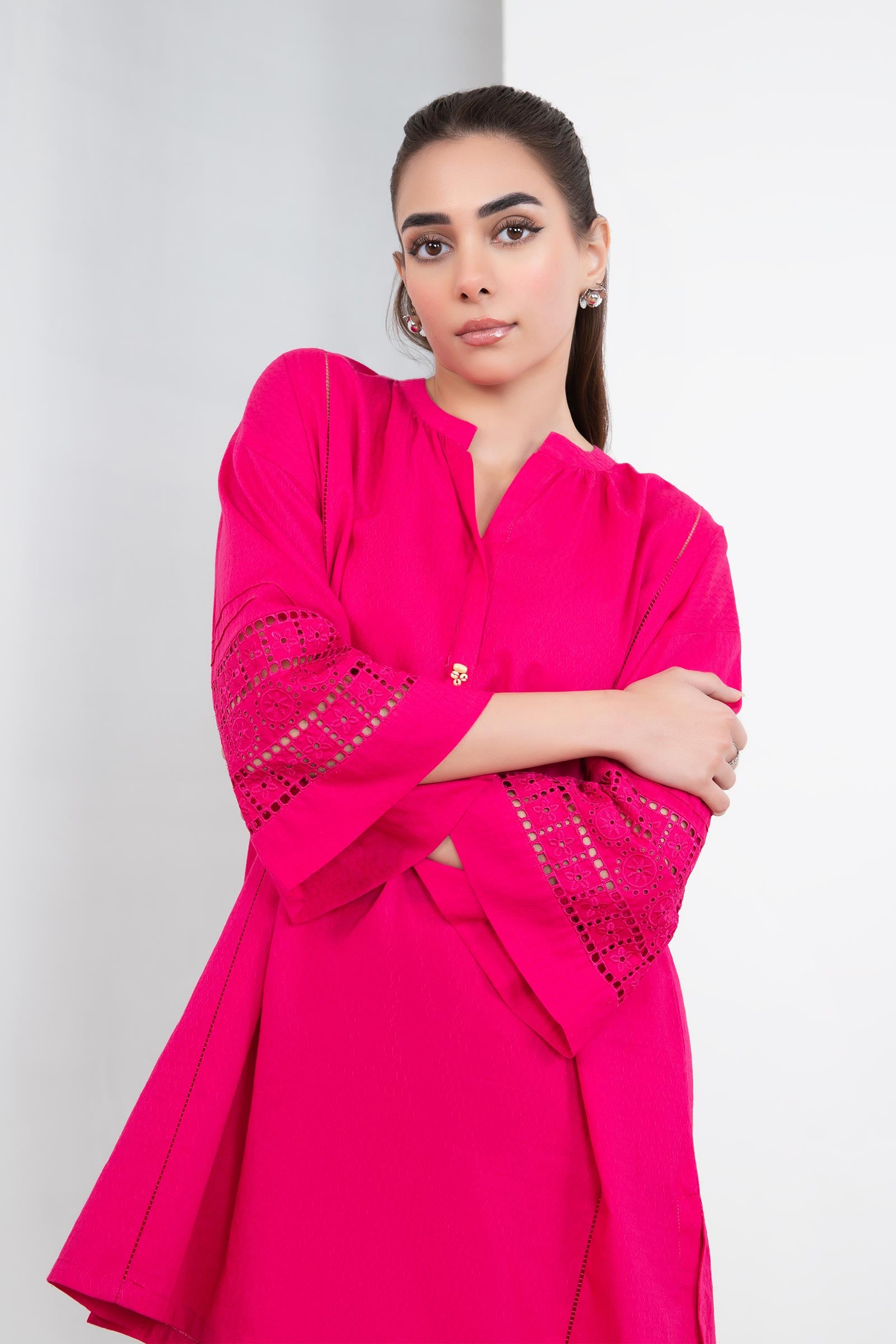 2 Piece Dyed Dobby Lawn Suit